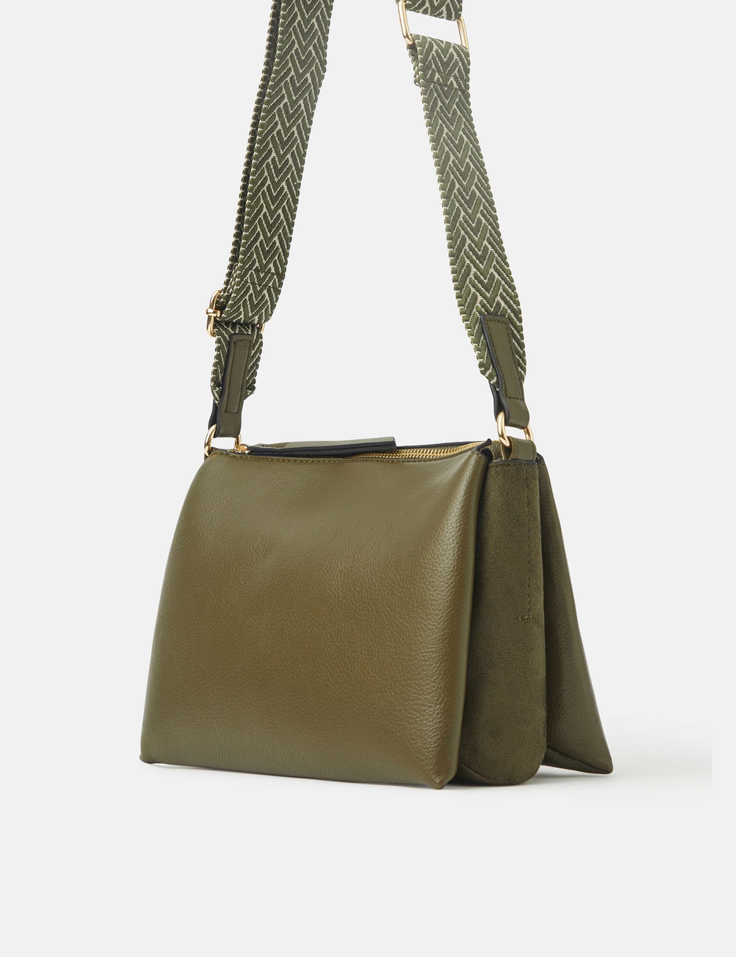 Faux Leather Cross Body Bag 2 of 4