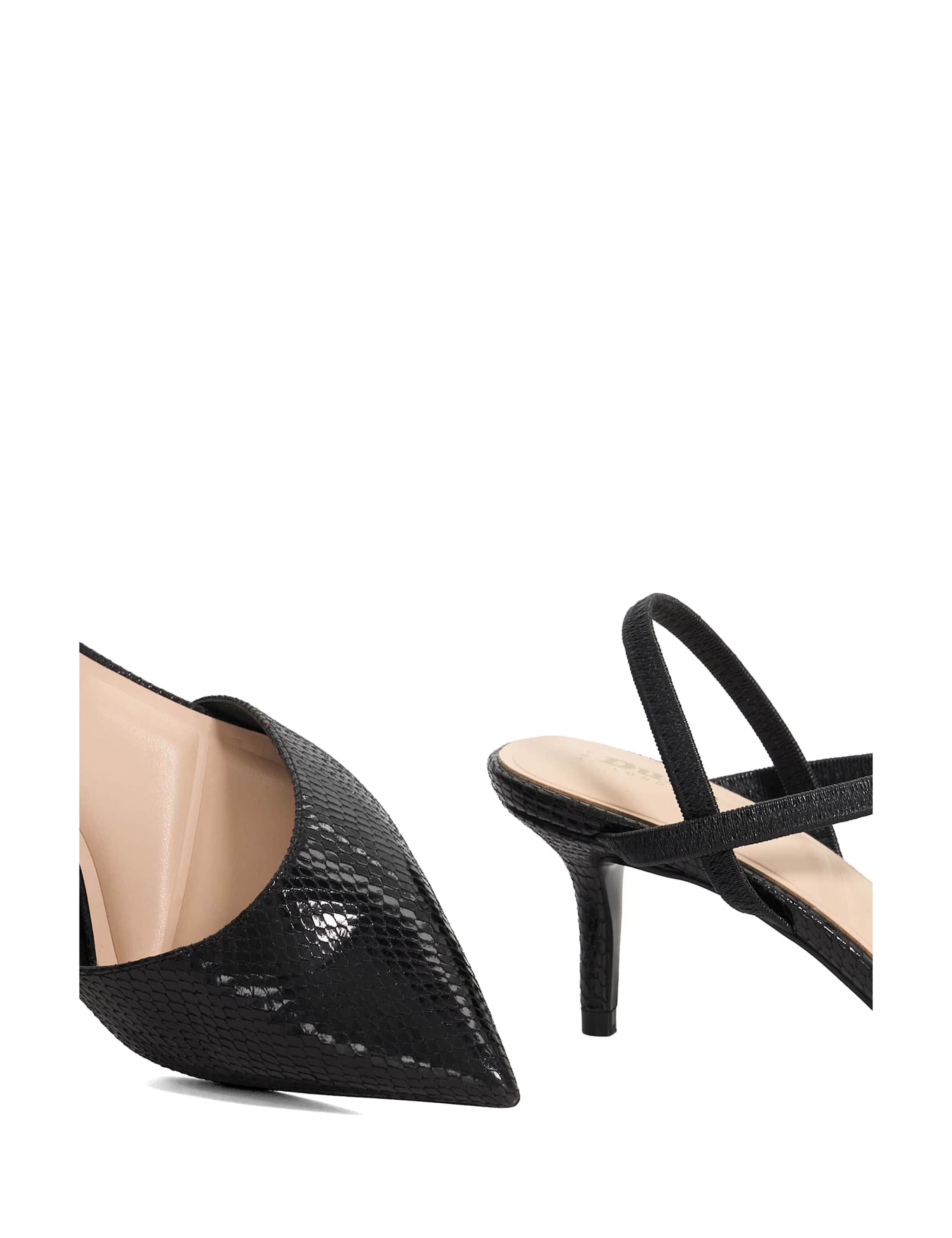 Wide Fit Leather Ankle Strap Court Shoes 2 of 5