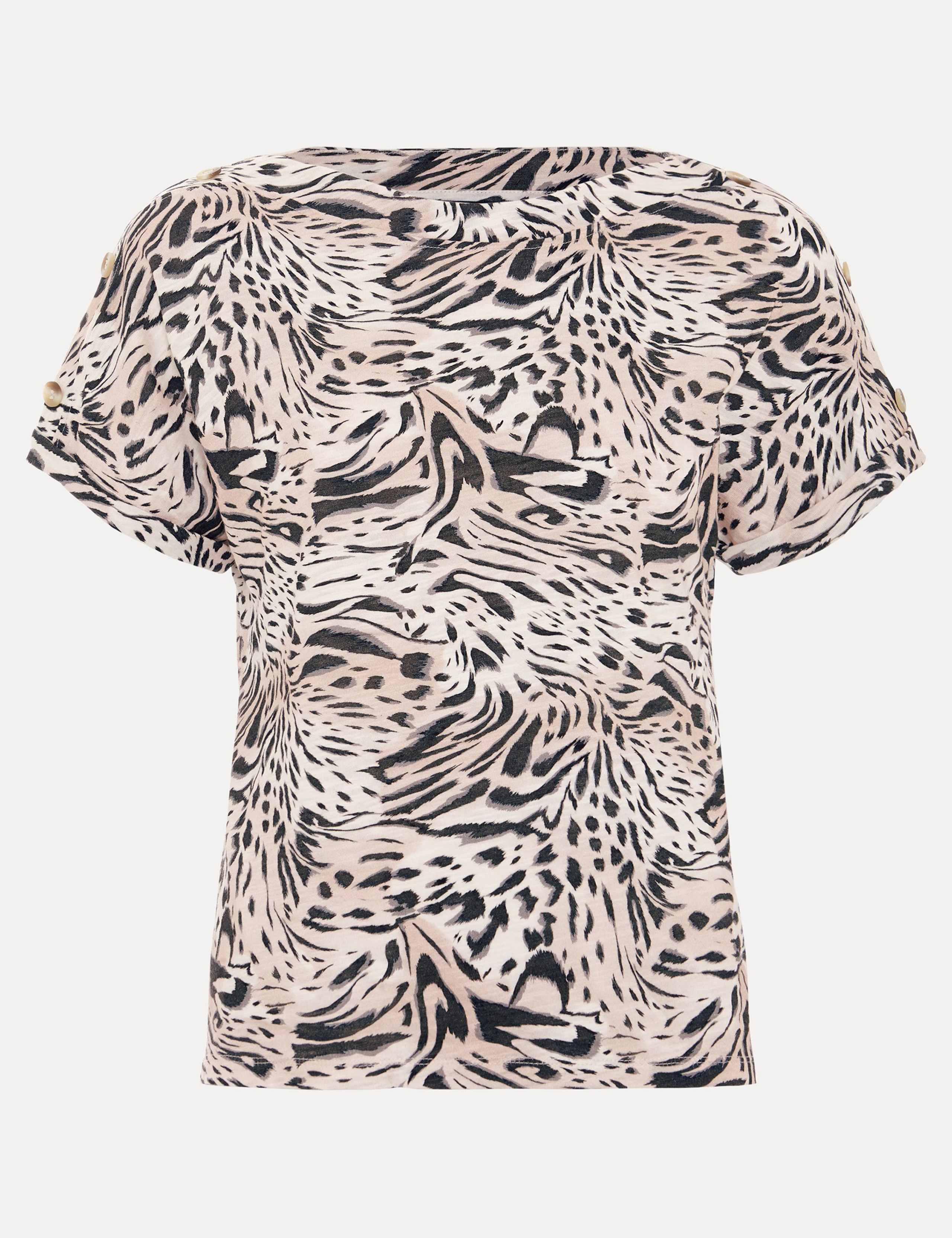 Pure Cotton Animal Print Top 2 of 6
