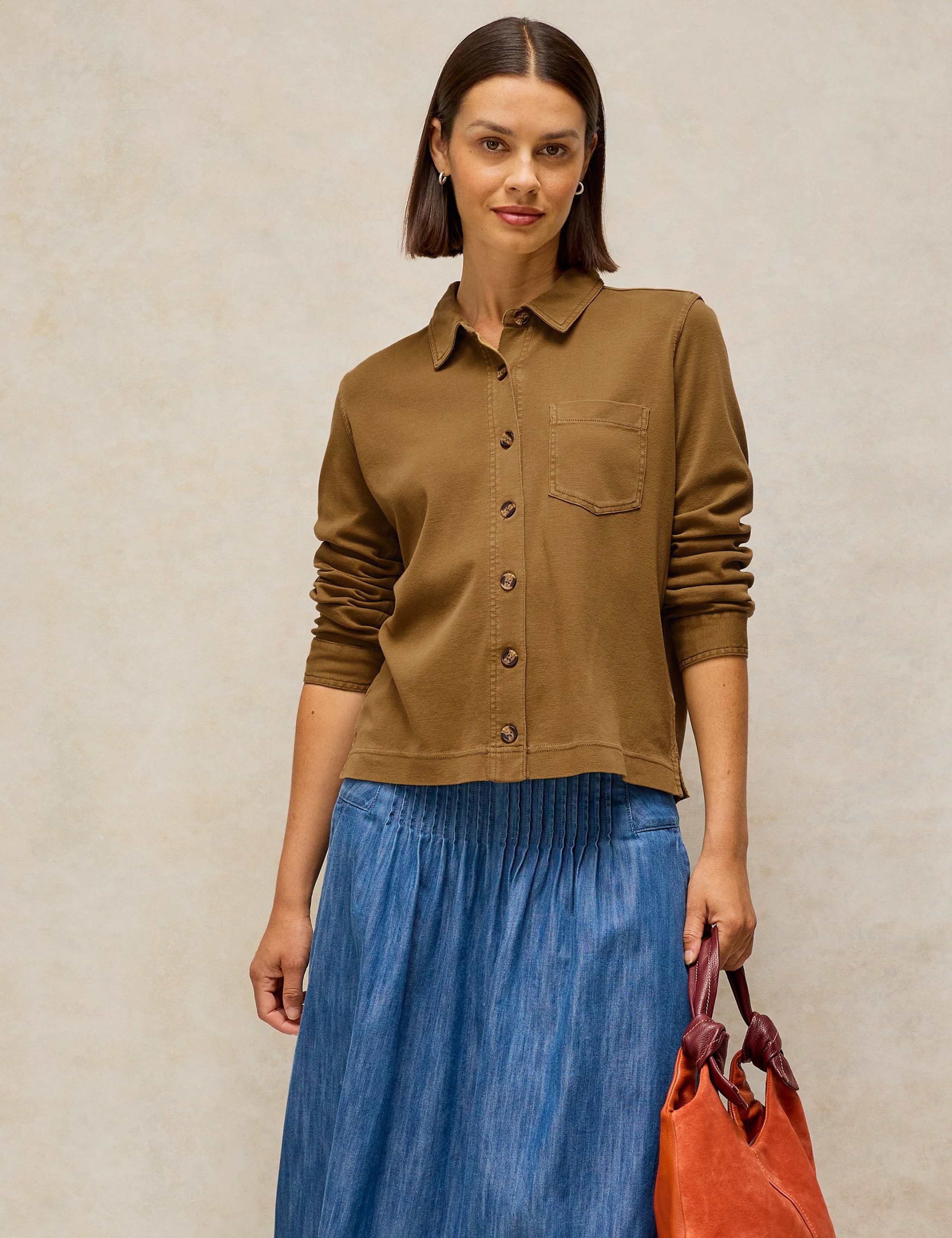 Imogen Pure Cotton Collared Shirt 1 of 6
