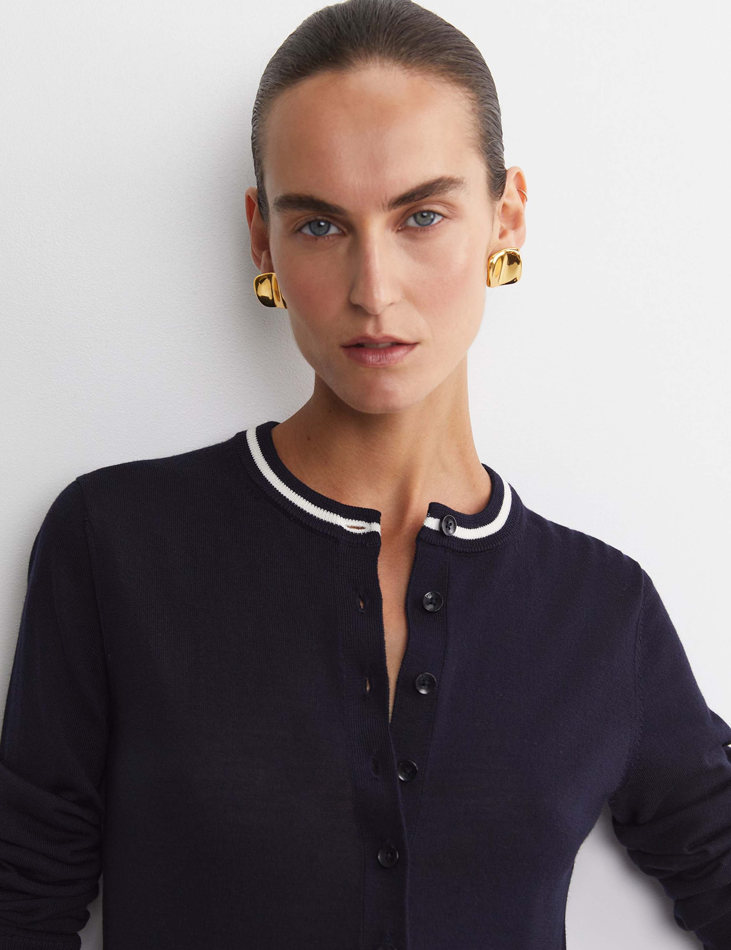 Pure Wool Button Front Cardigan 2 of 6