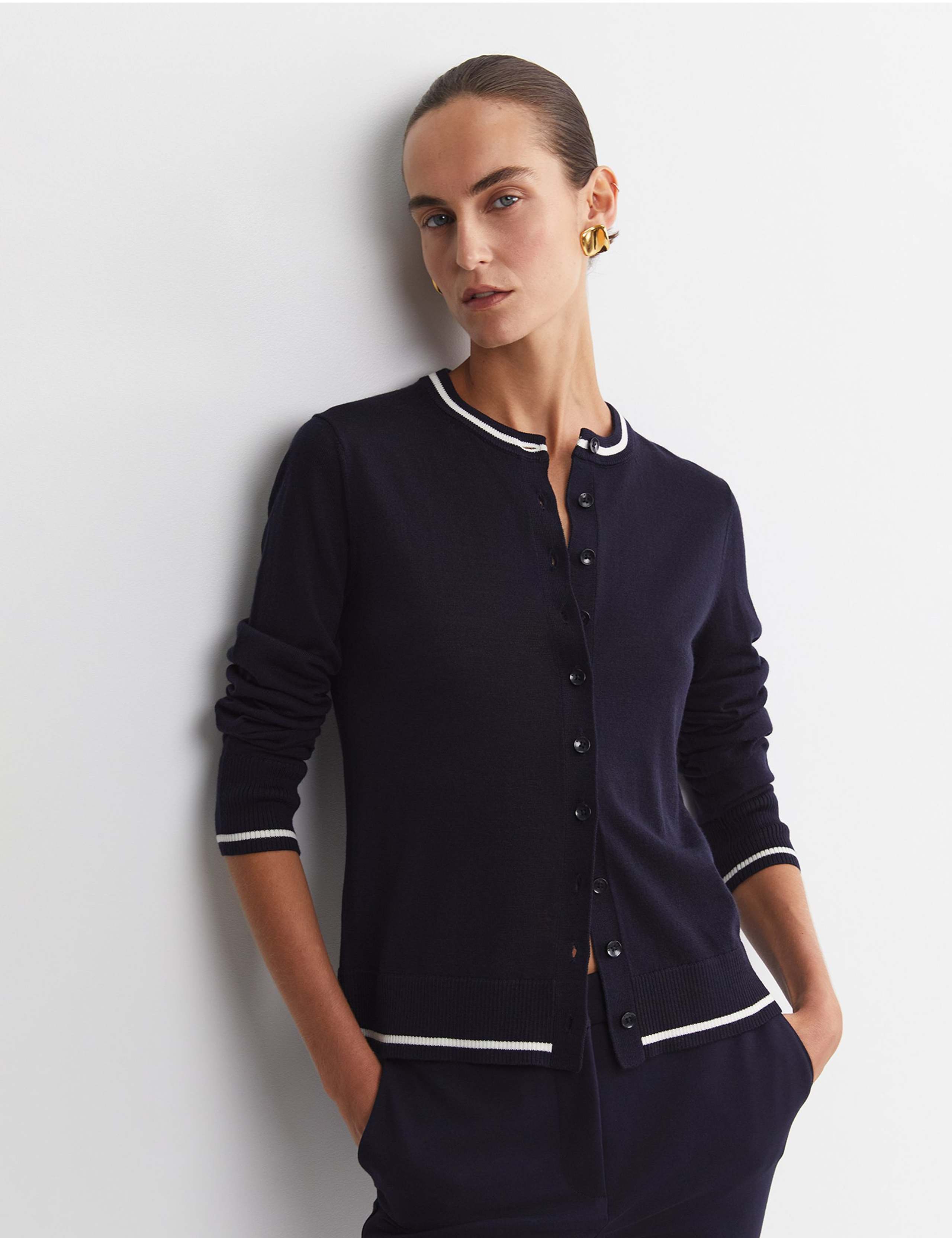 Pure Wool Button Front Cardigan 6 of 6