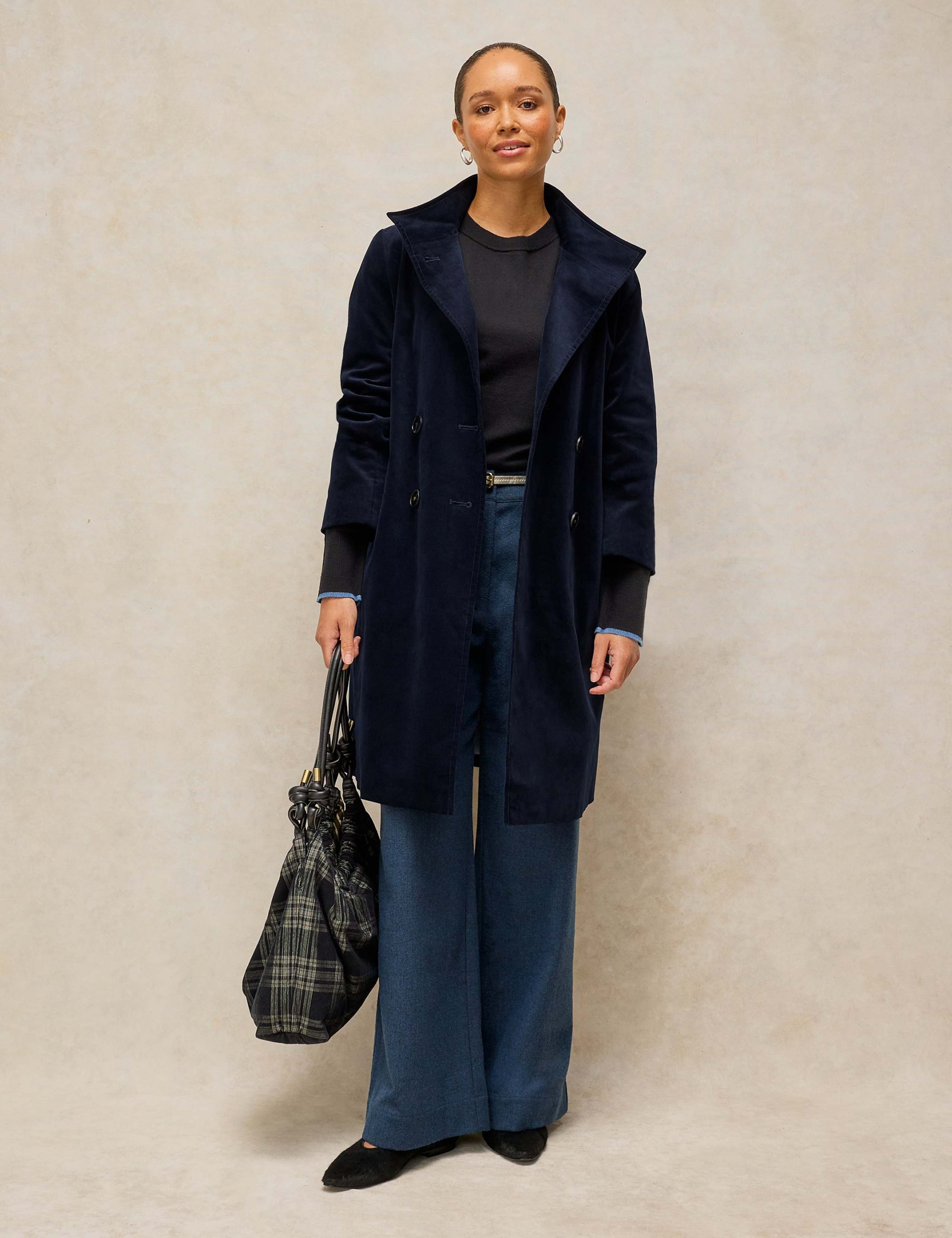 Cotton Rich Funnel Neck Longline Coat 4 of 6