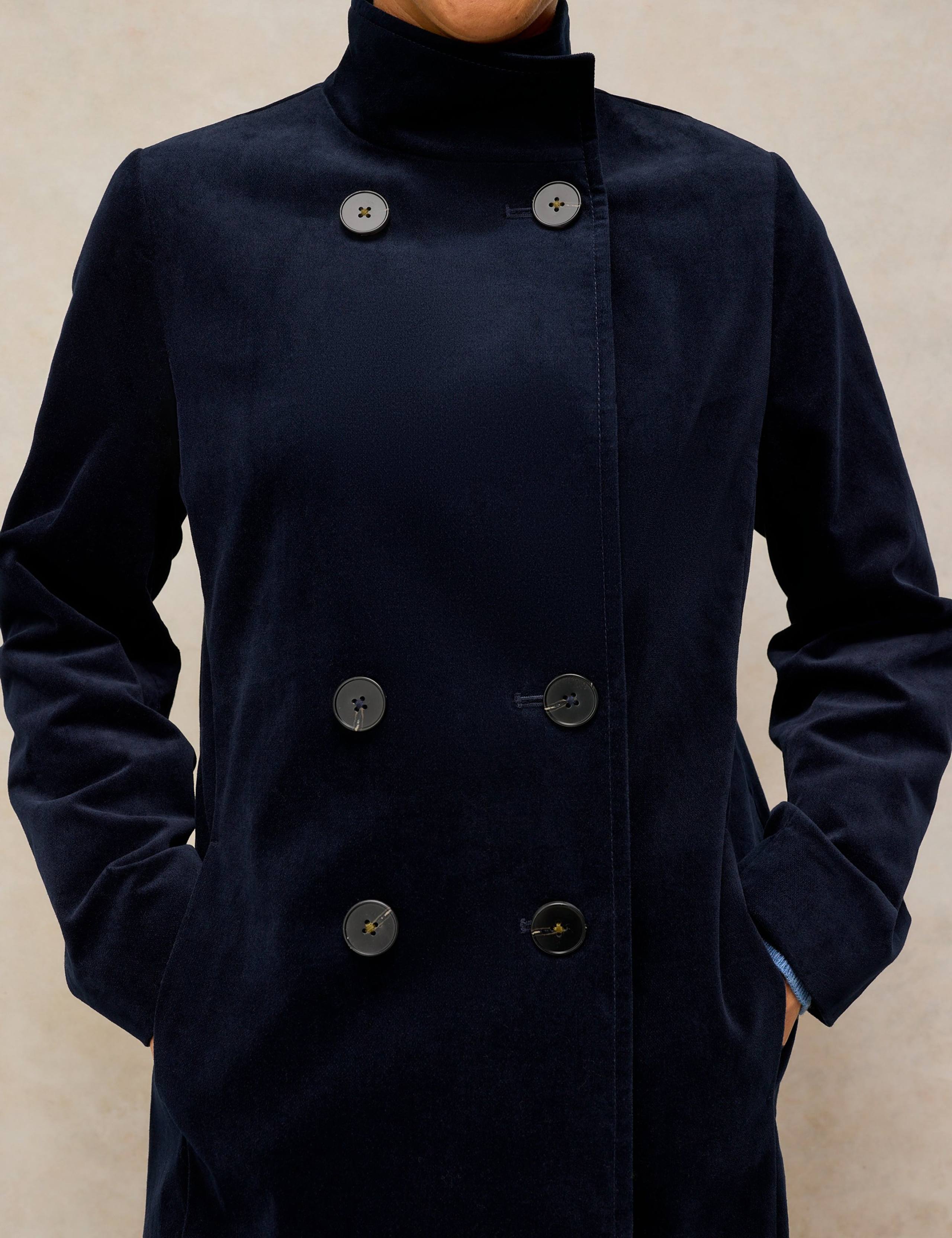 Cotton Rich Funnel Neck Longline Coat 5 of 6