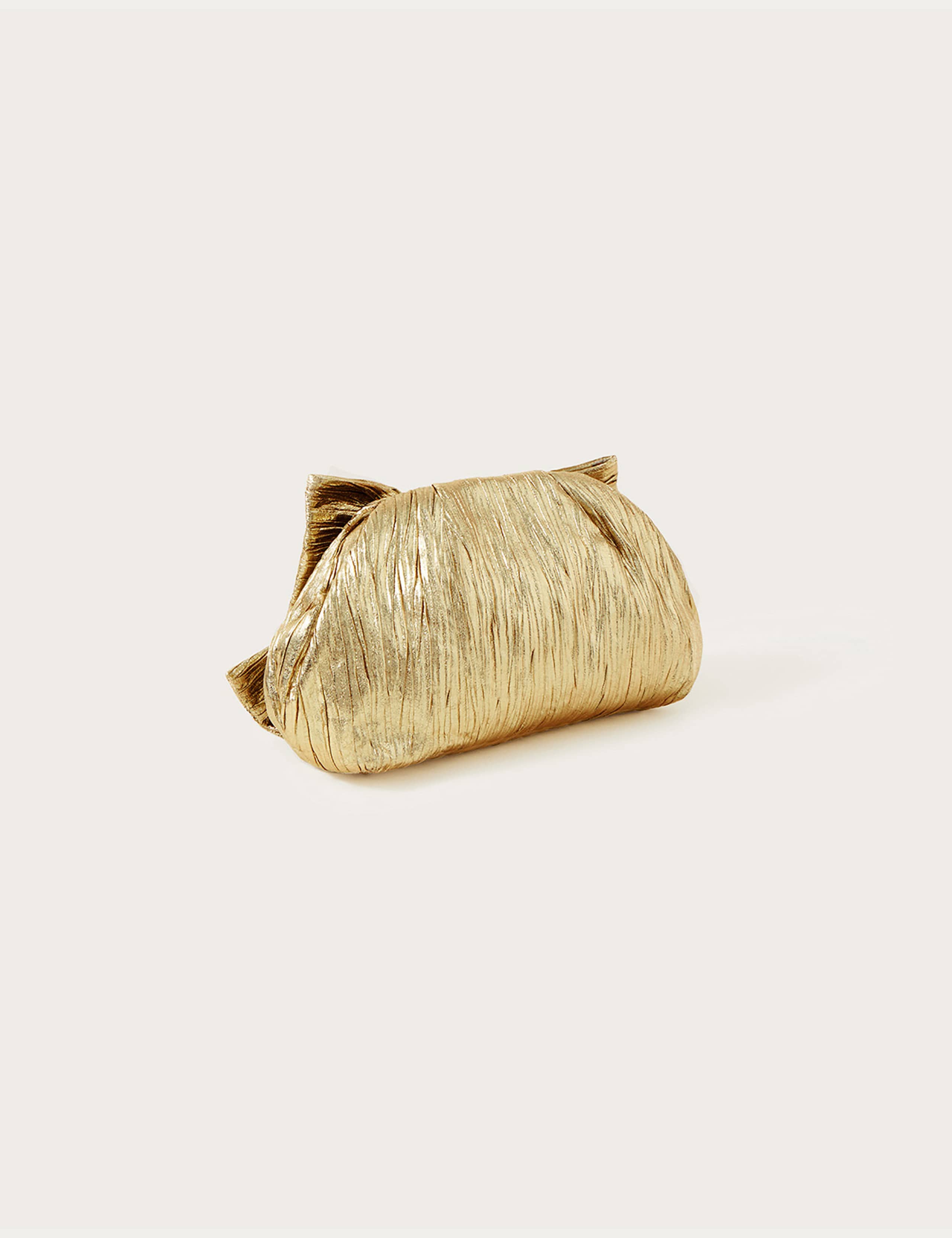 Metallic Bow Clutch Bag 3 of 4