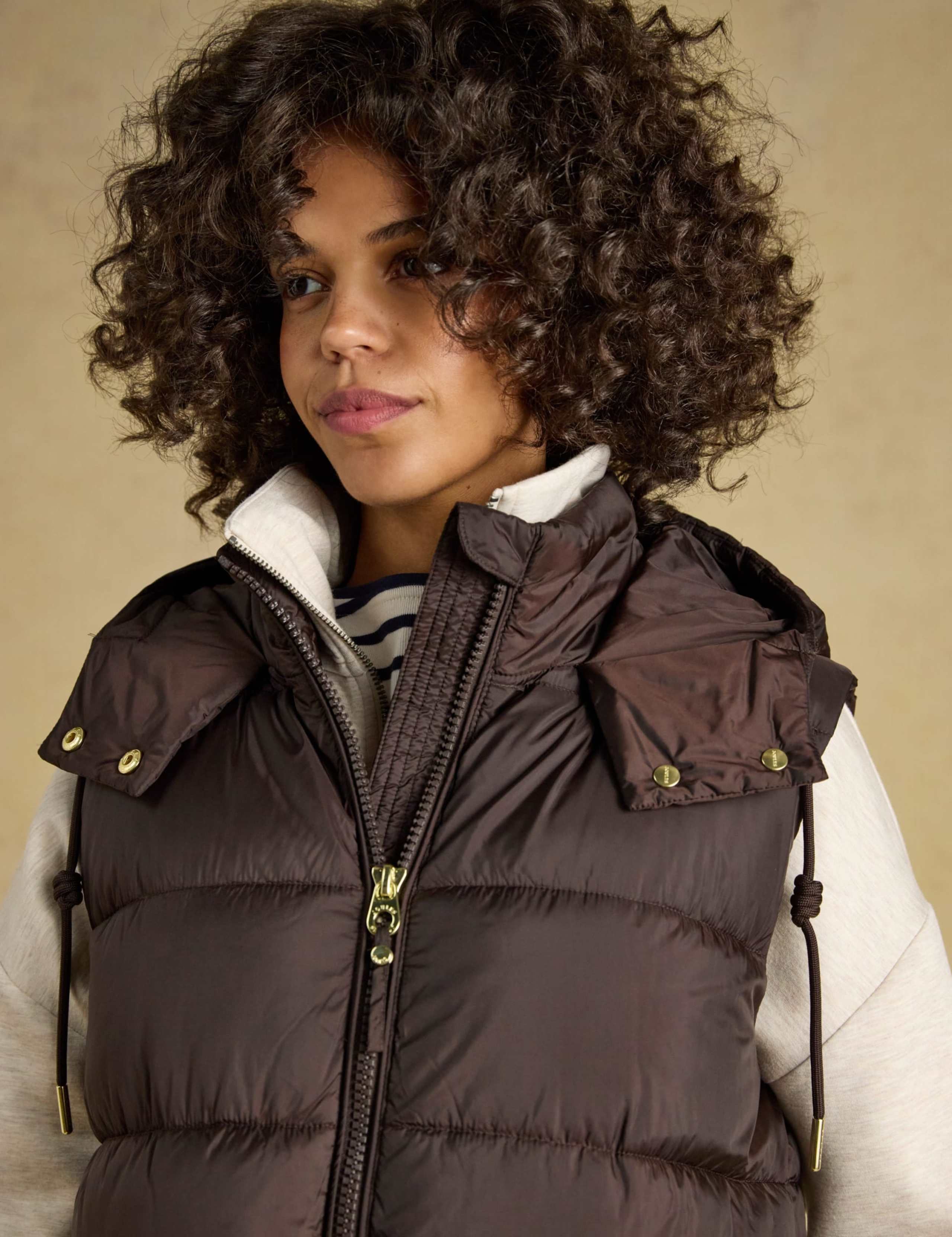 Showerproof Padded Longline Gilet 3 of 11