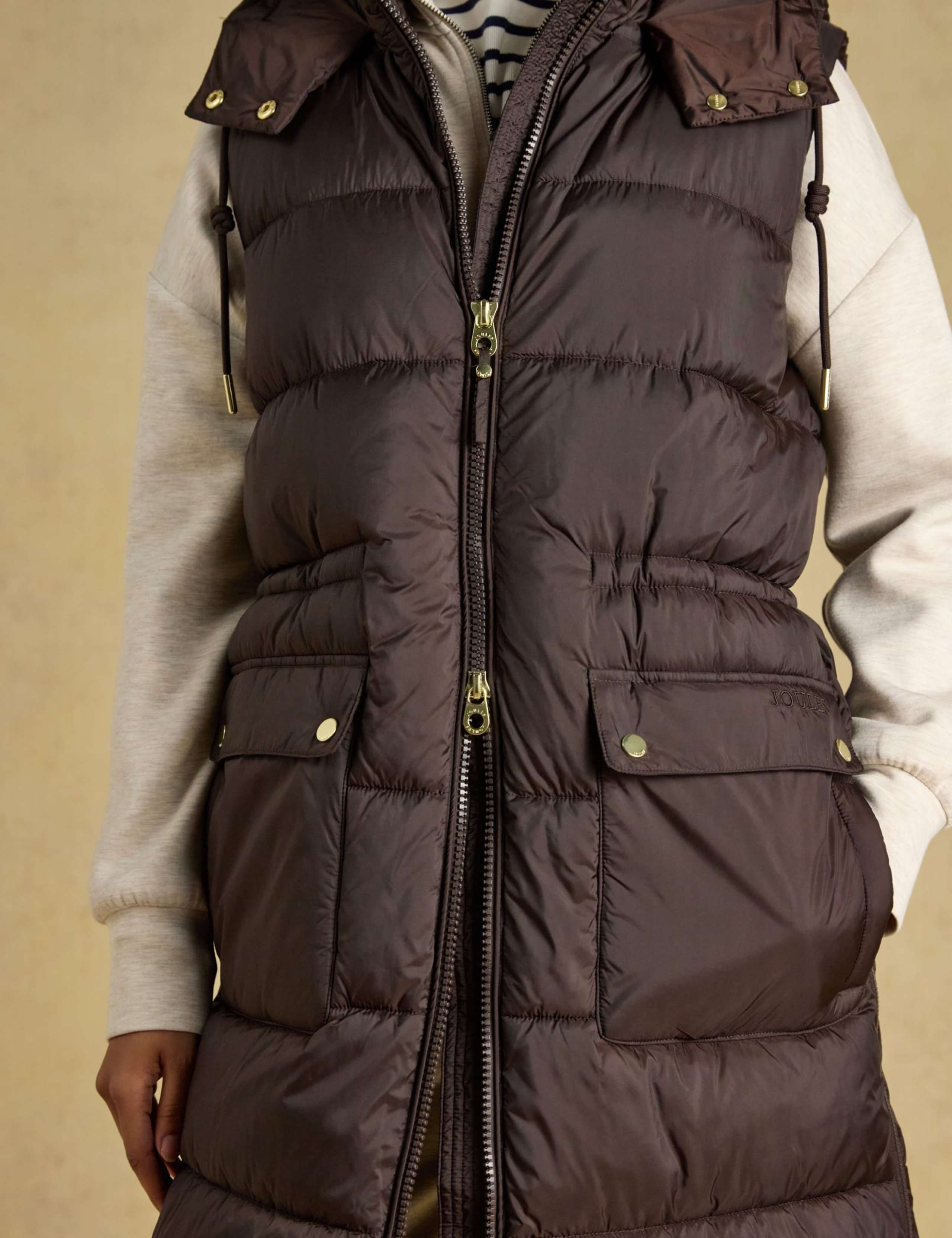 Showerproof Padded Longline Gilet 8 of 11