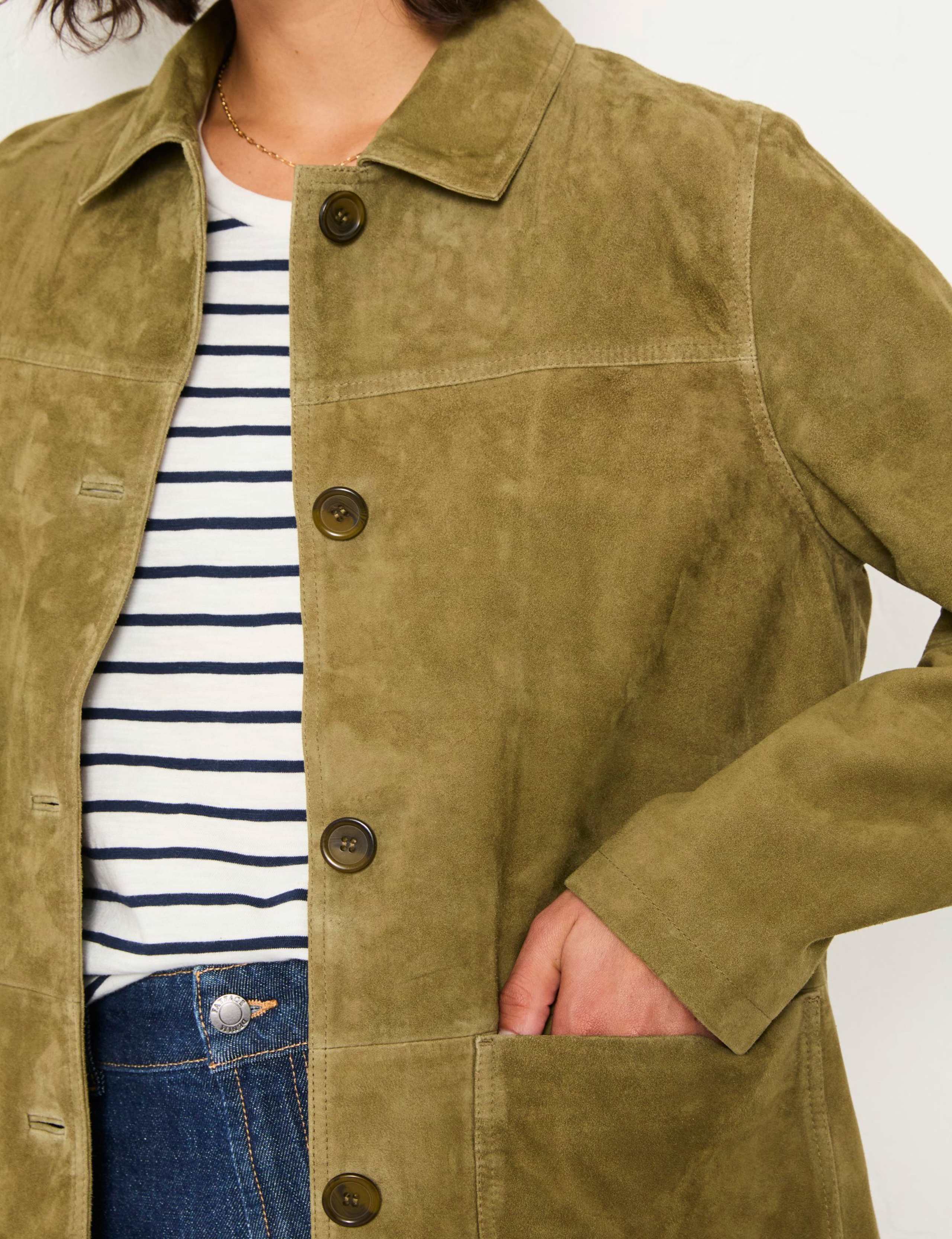 Suede Collared Jacket 6 of 6