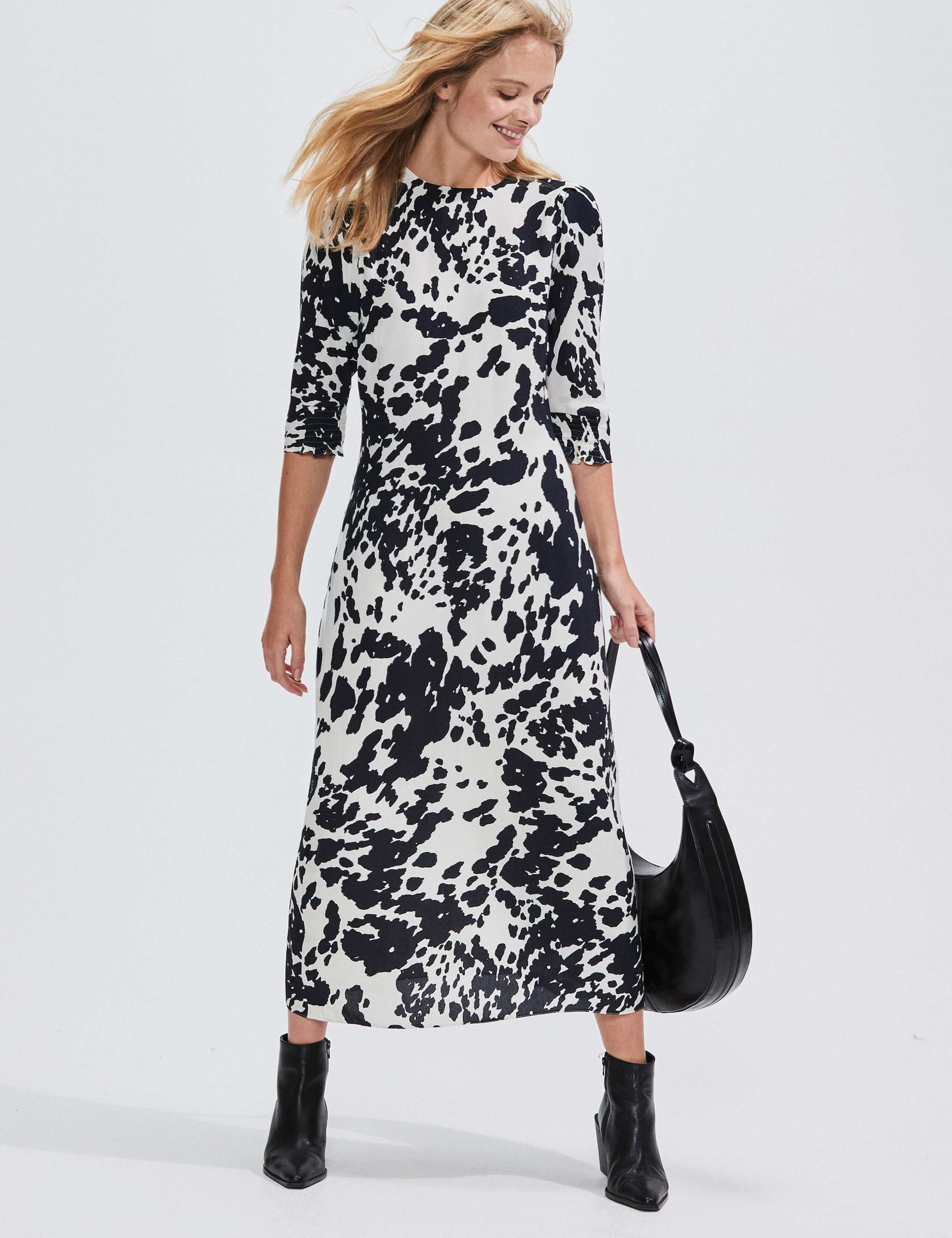 Animal Print Midaxi Column Dress 2 of 4