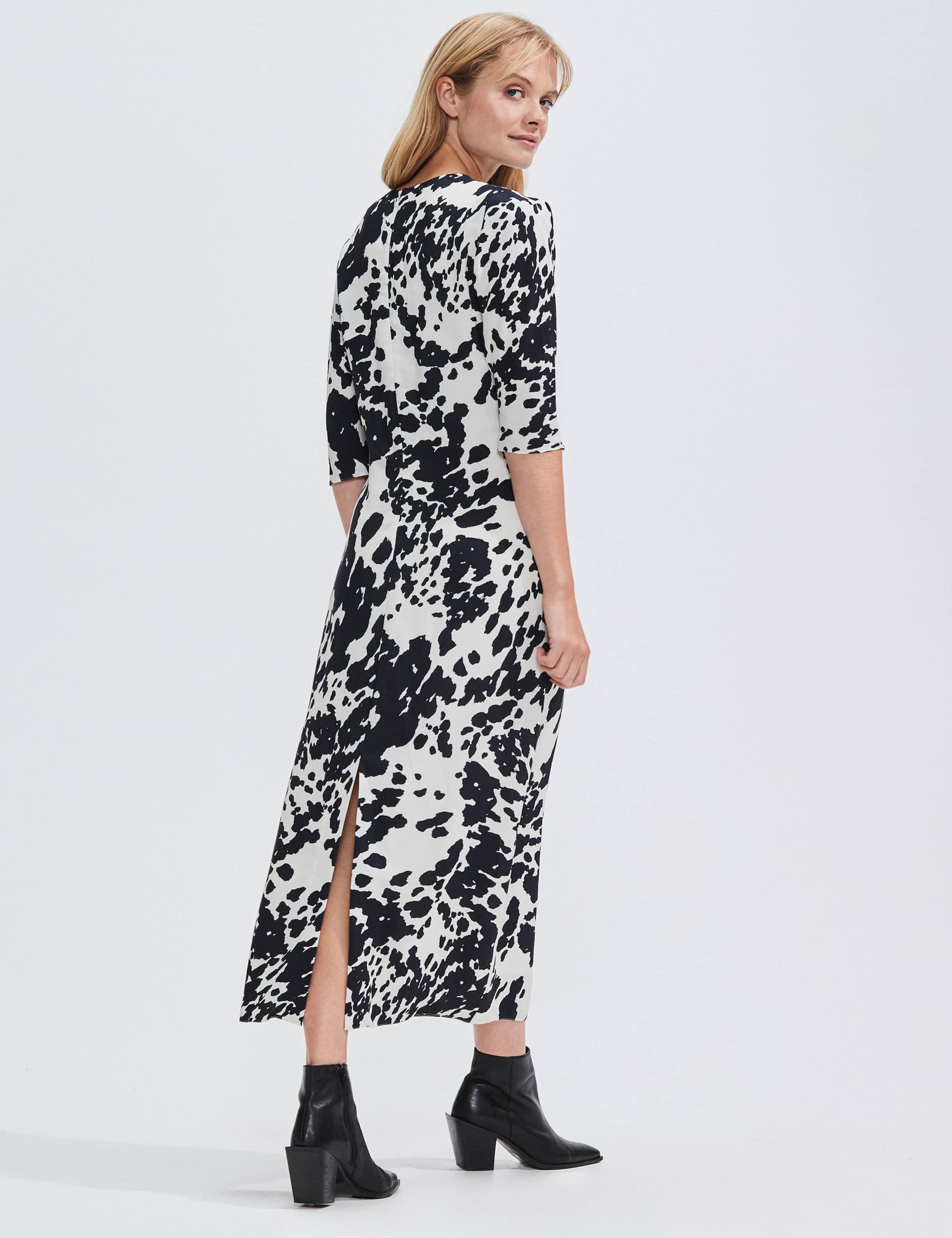 Animal Print Midaxi Column Dress 3 of 4
