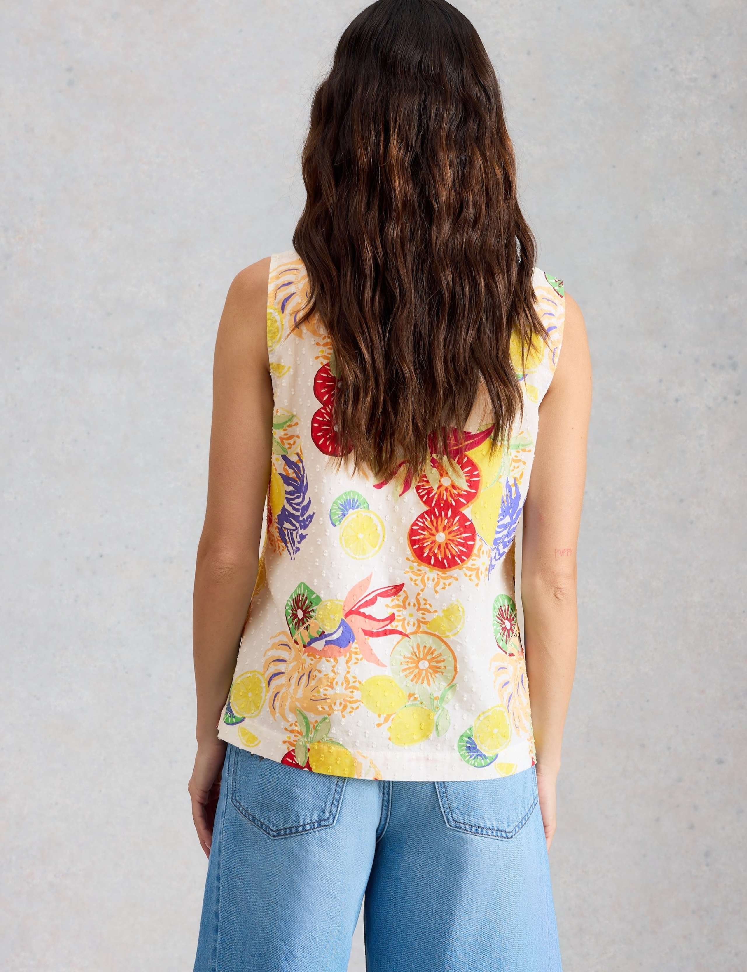 Pure Cotton Floral Vest 5 of 6