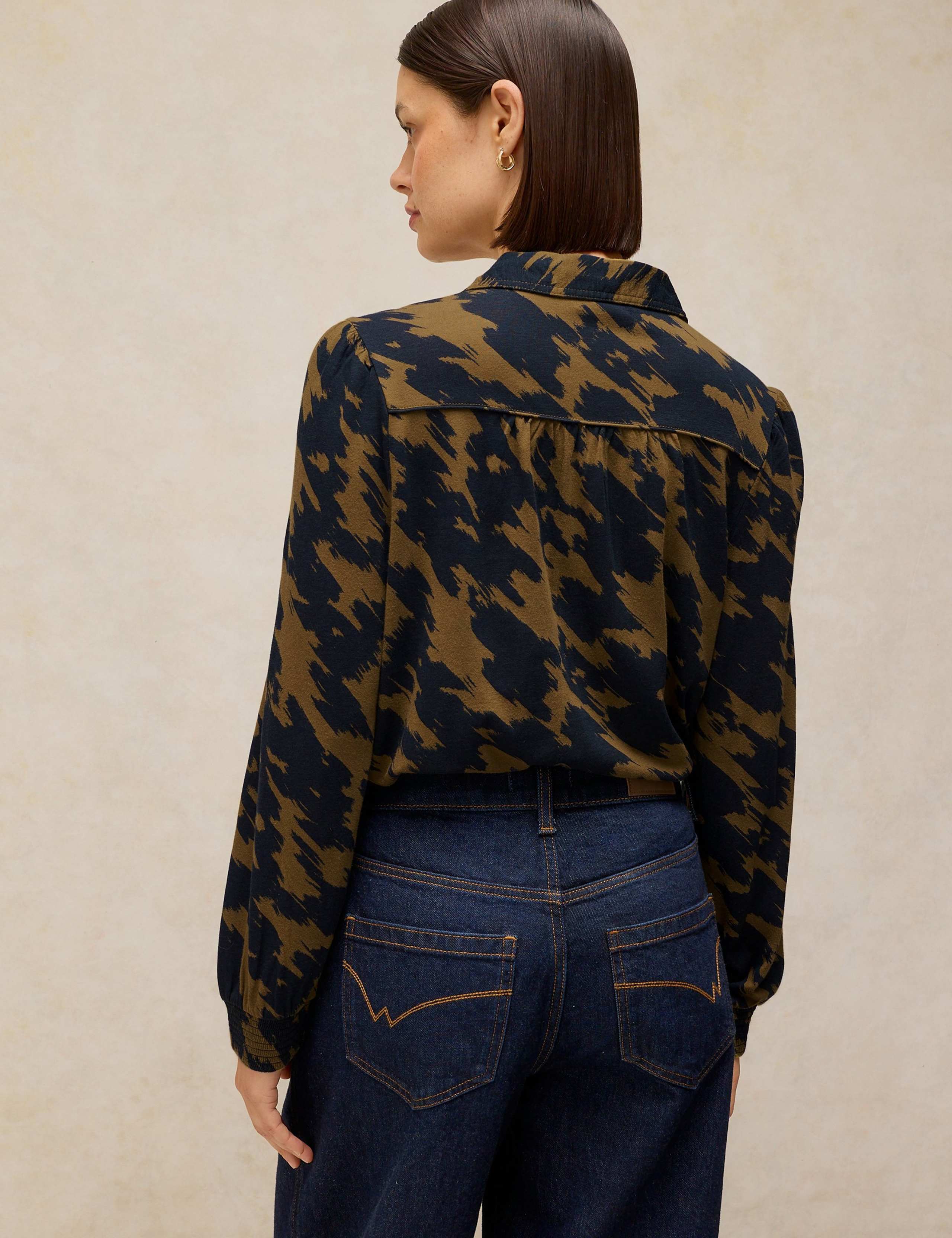 Ronley Cotton Rich Printed Collared Shirt with Modal 3 of 6