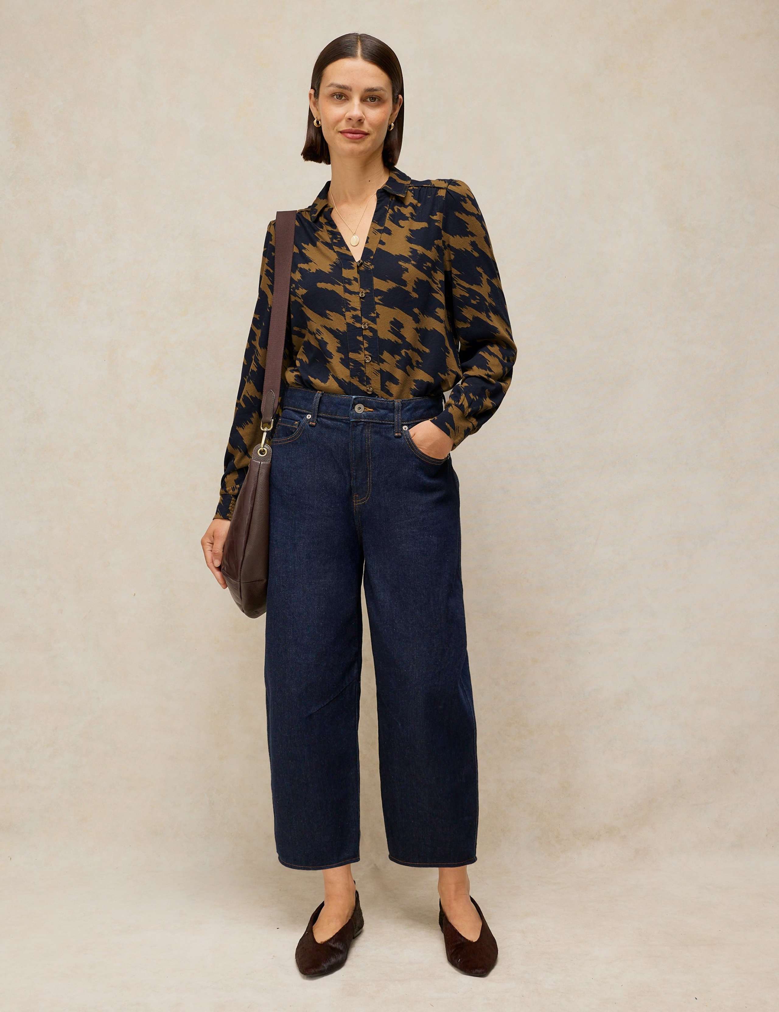 Ronley Cotton Rich Printed Collared Shirt with Modal 4 of 6