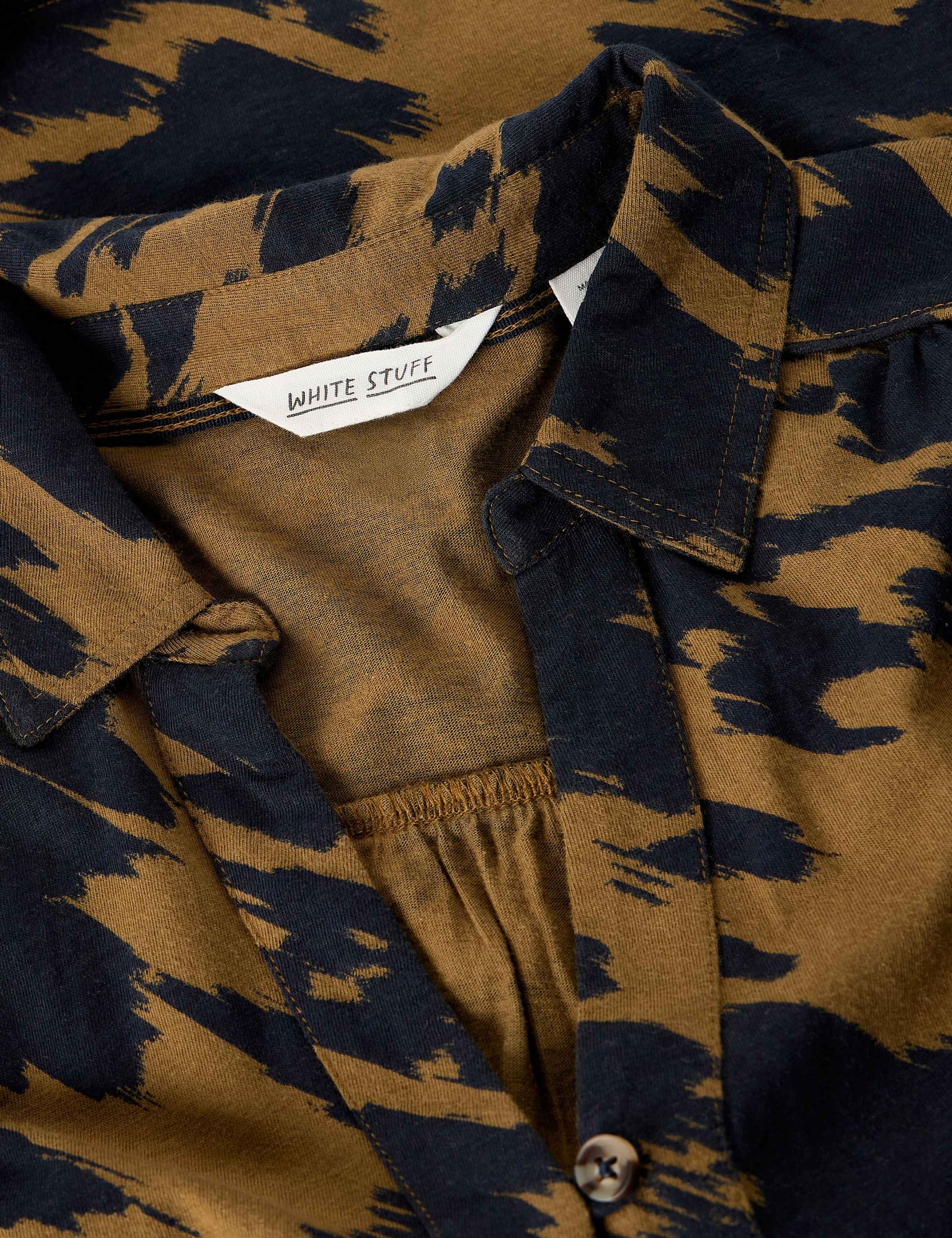 Ronley Cotton Rich Printed Collared Shirt with Modal 6 of 6