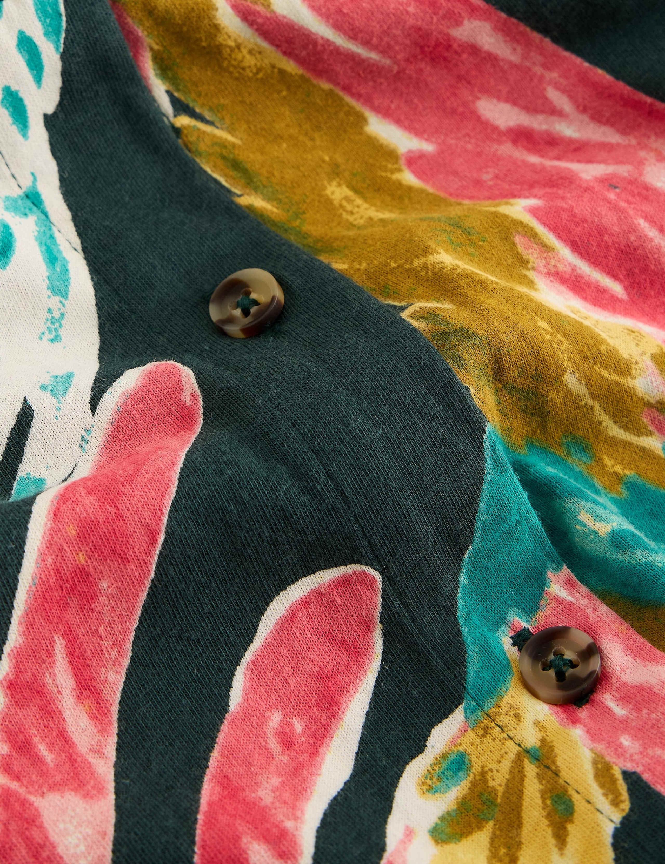 Jersey Printed Midi Shirt Dress 5 of 6