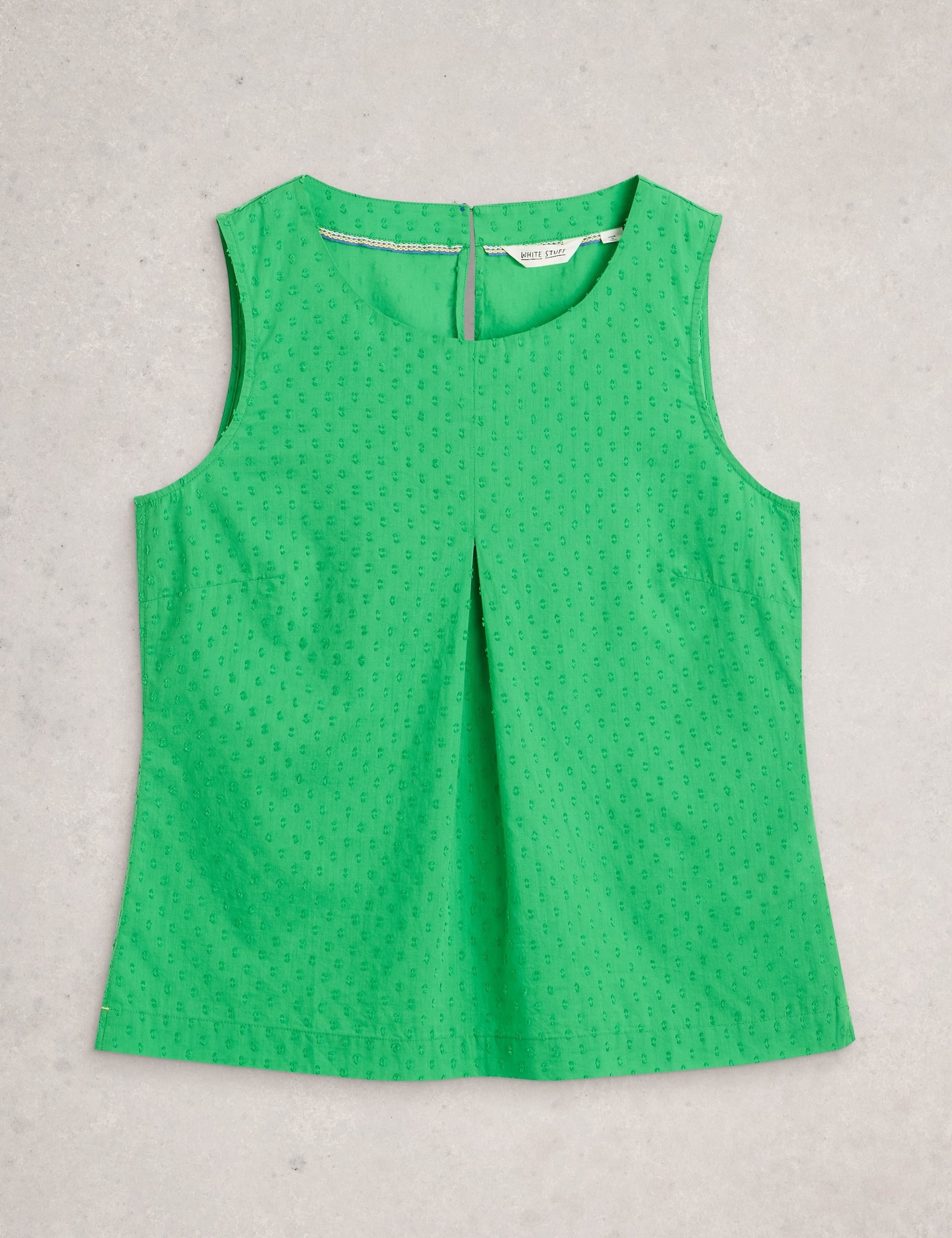 Pure Cotton Textured Vest Top 2 of 6