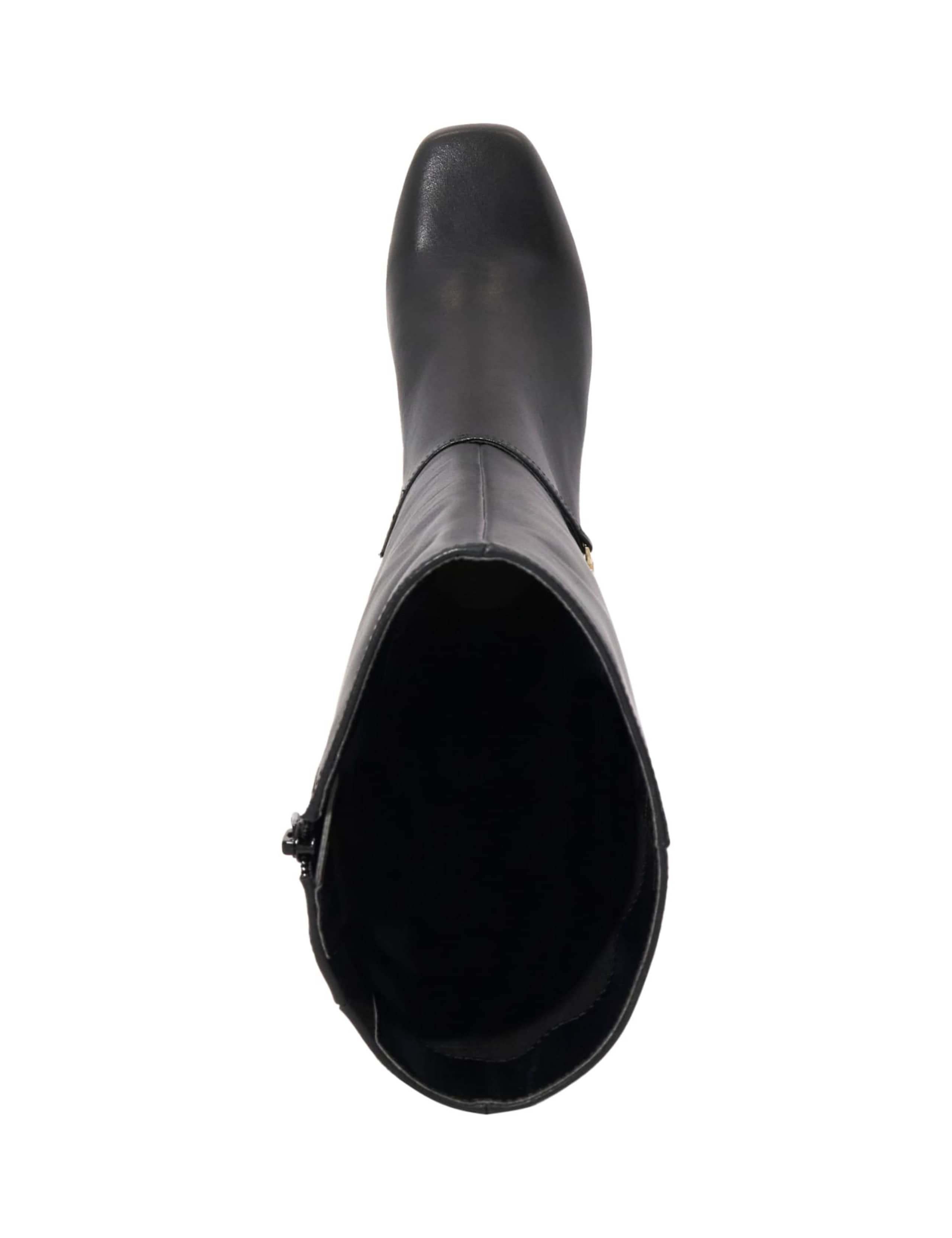Wide Fit Leather Block Heel Knee High Boots 4 of 5