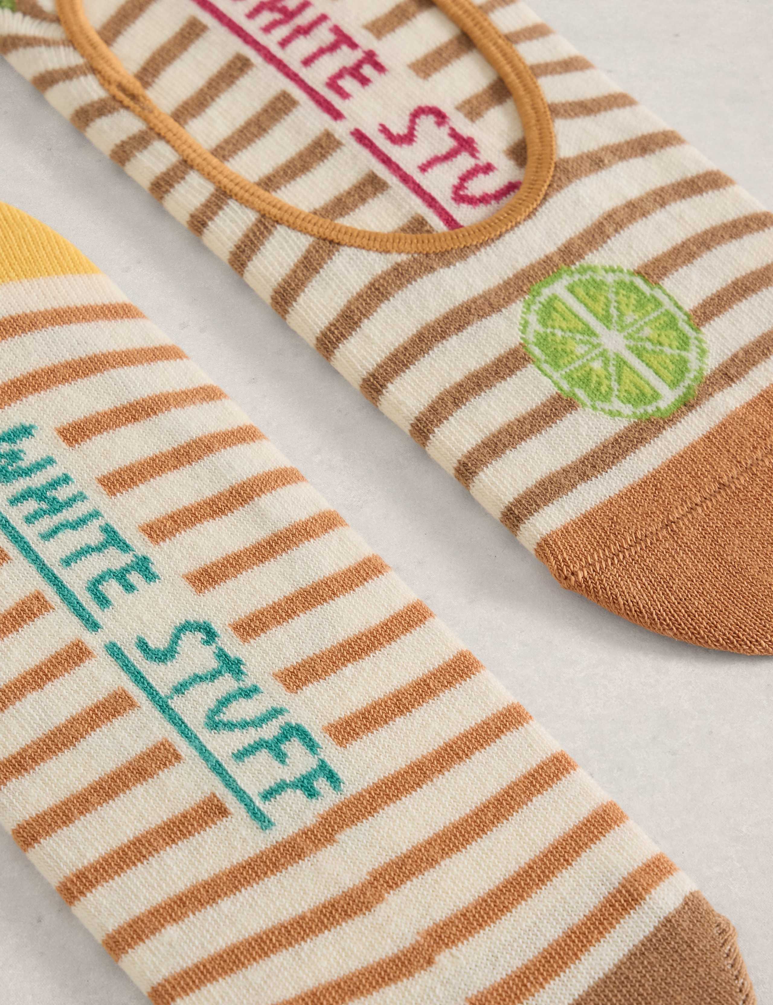 2 Pack Cotton Rich Fruit Footsies 2 of 2