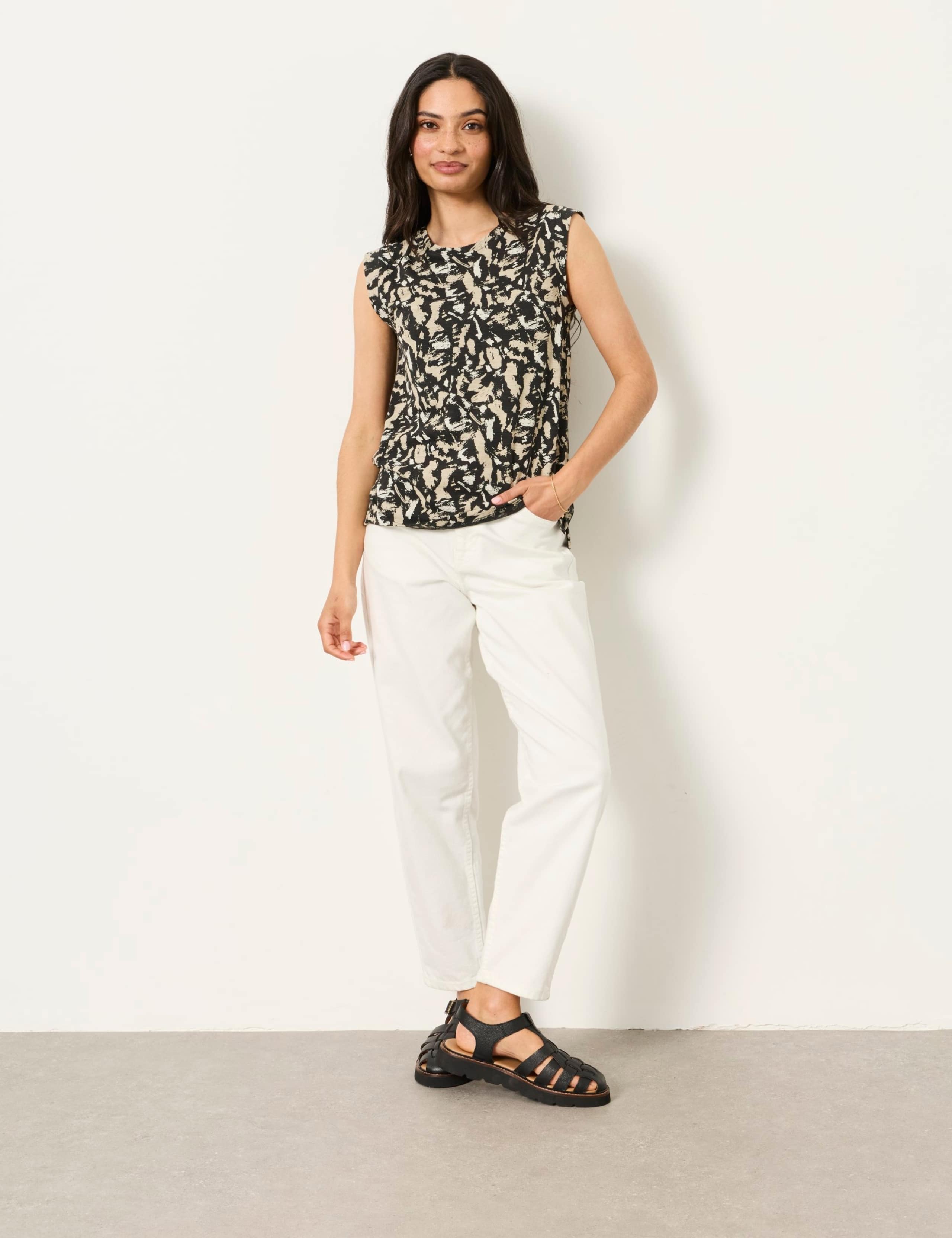 Cotton Modal Blend Printed Vest 4 of 6