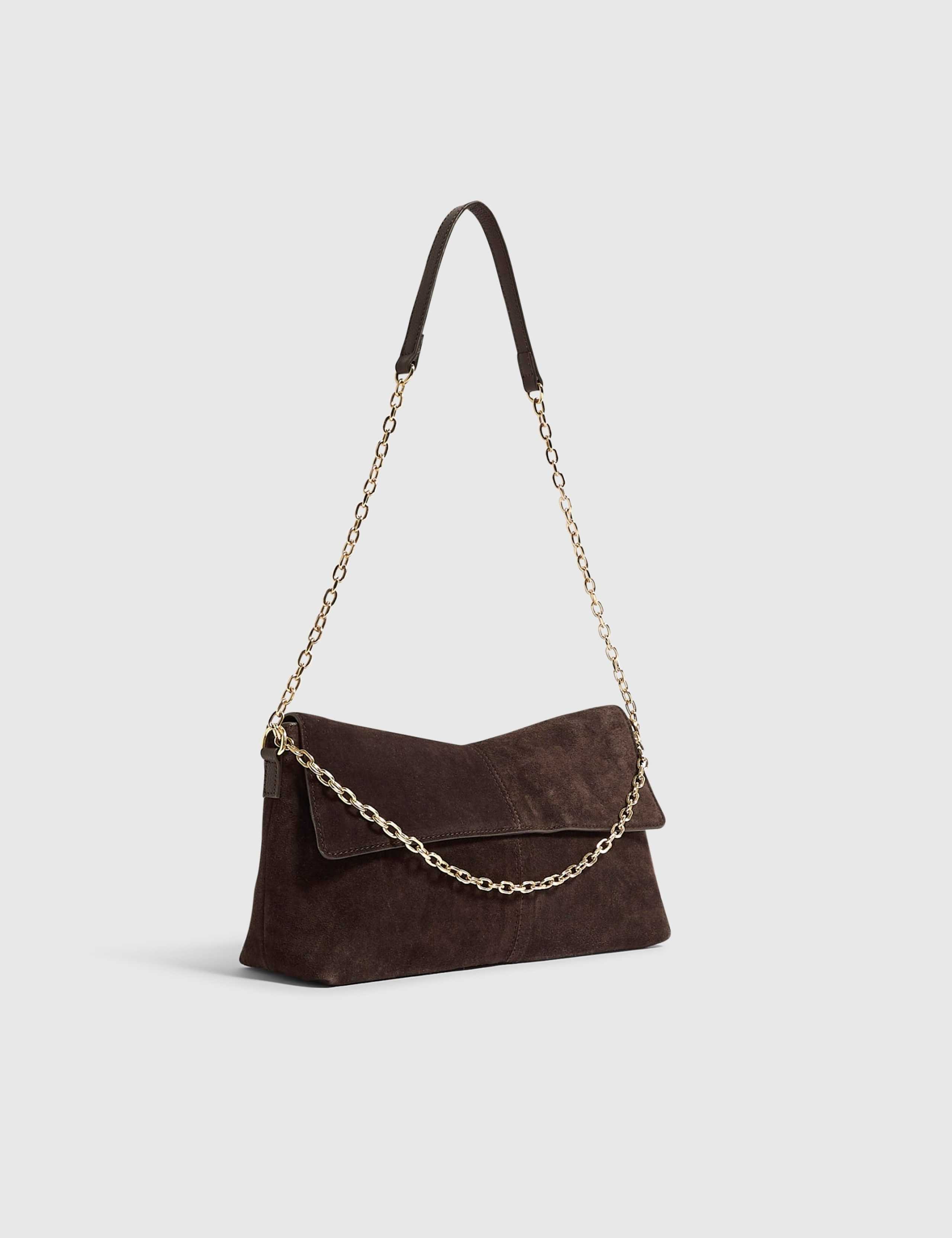 Suede Chain Strap Shoulder Bag 4 of 5