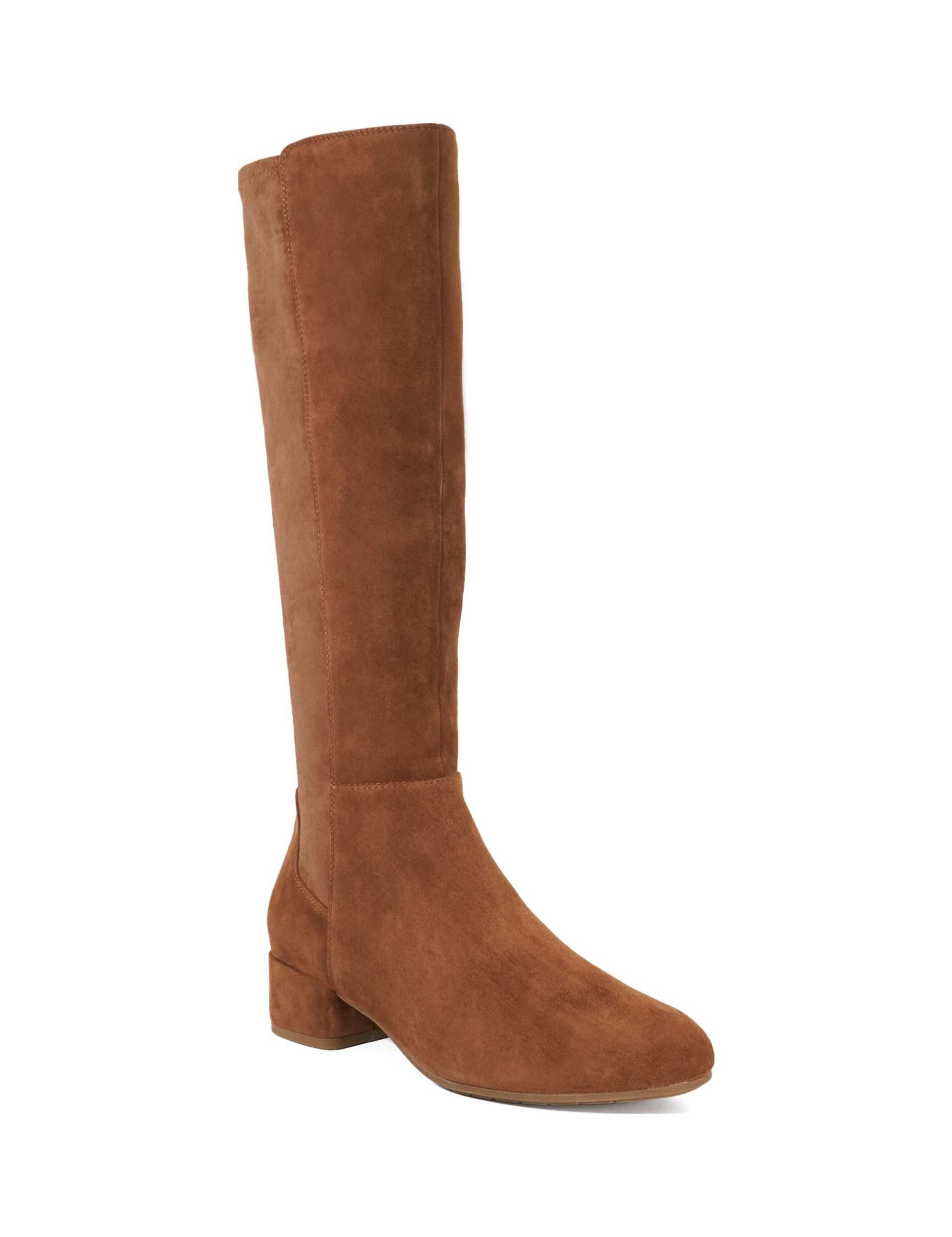 Wide Fit Suede Knee High Boots 3 of 5