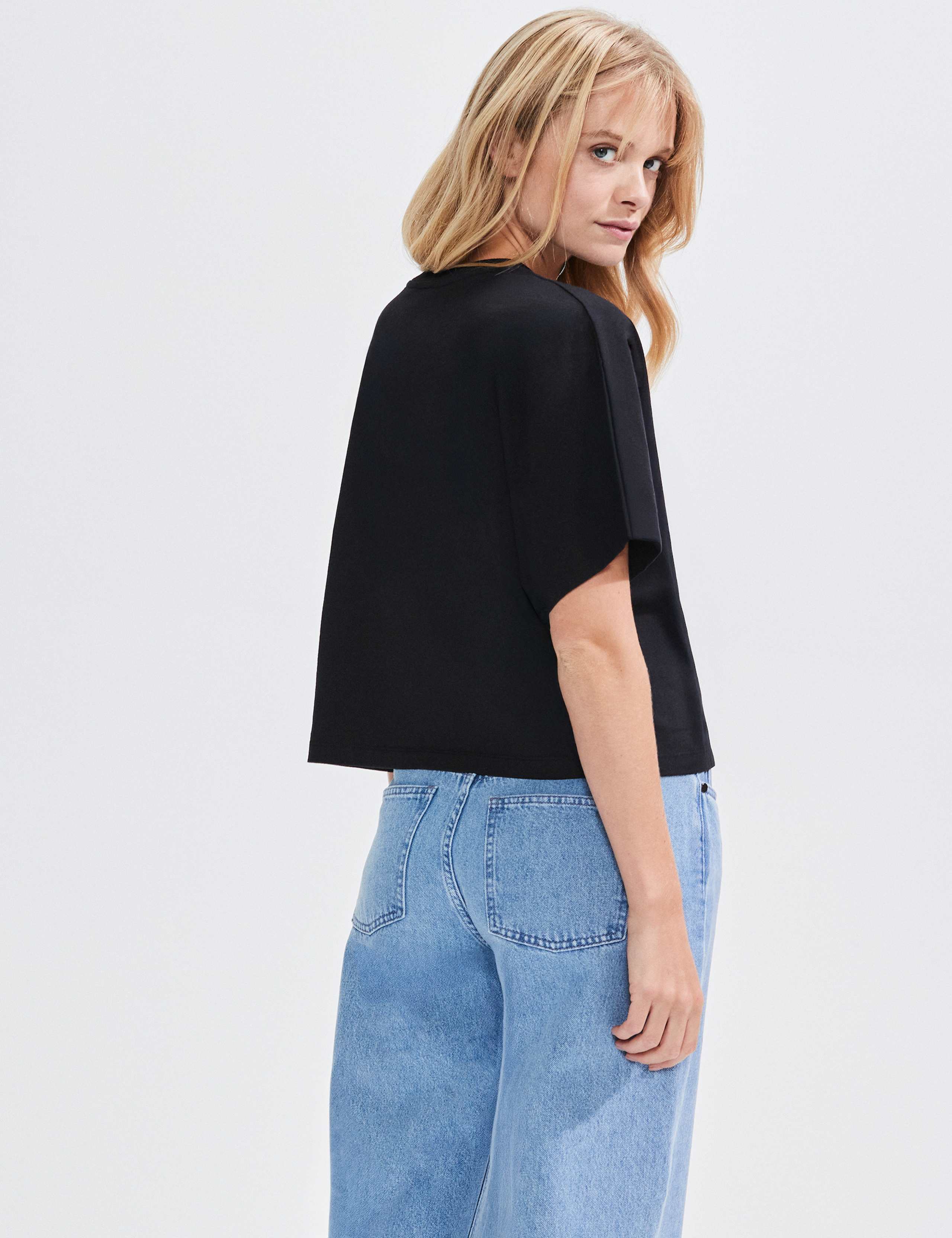 Pure Cotton Crew Neck Boxy Top 3 of 3