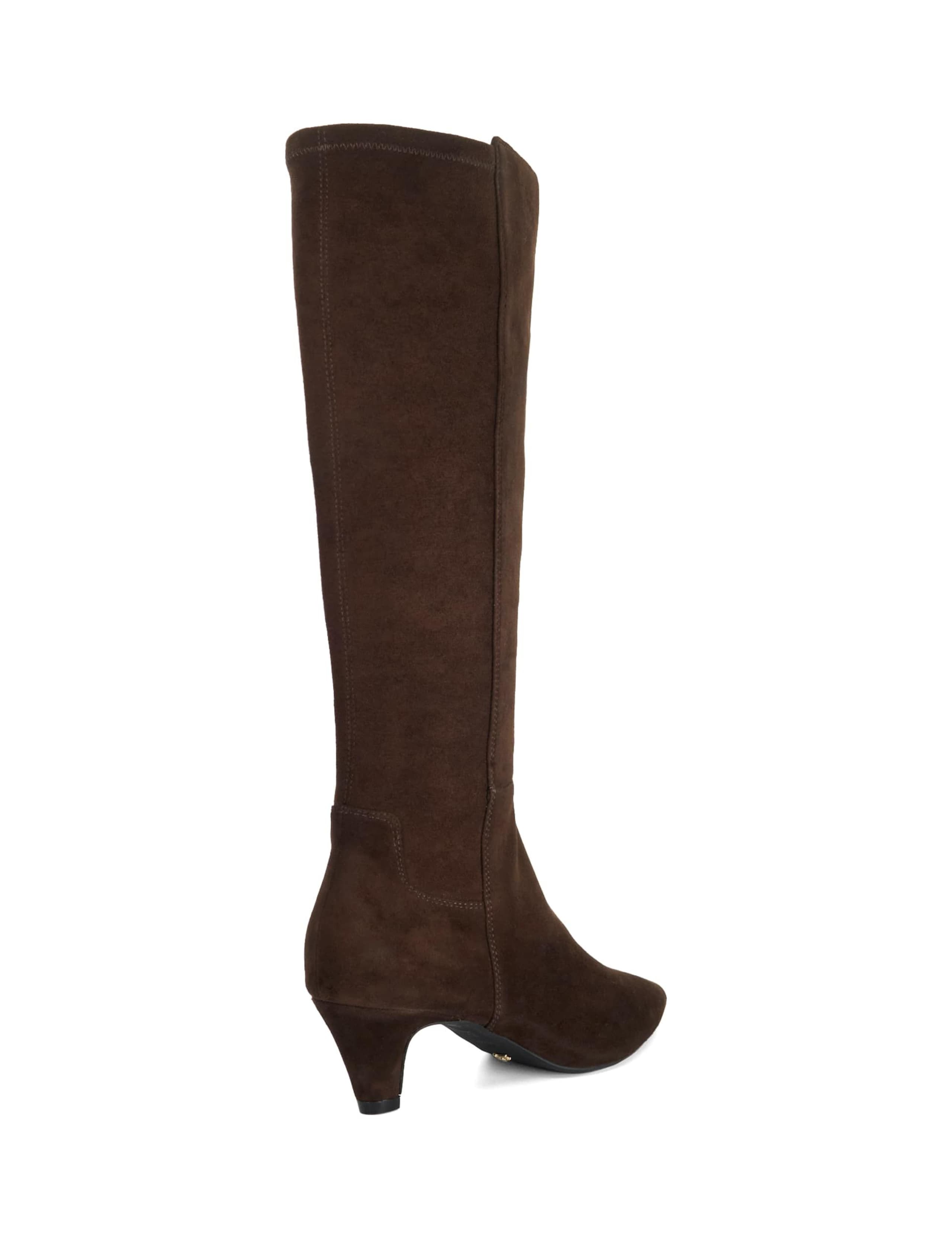 Leather Kitten Heel Knee High Boots 4 of 5