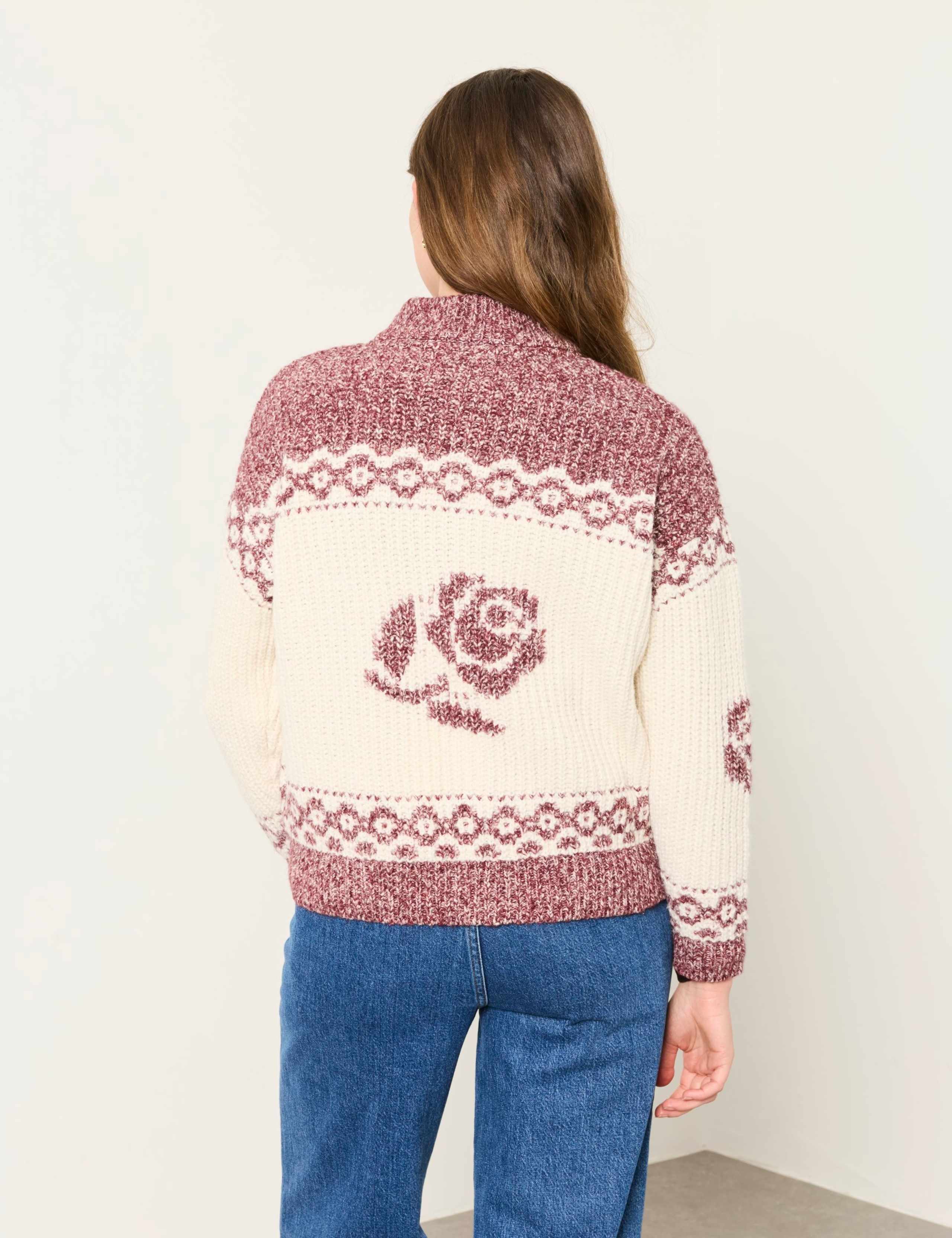 Cotton Blend Floral Cardigan 5 of 6