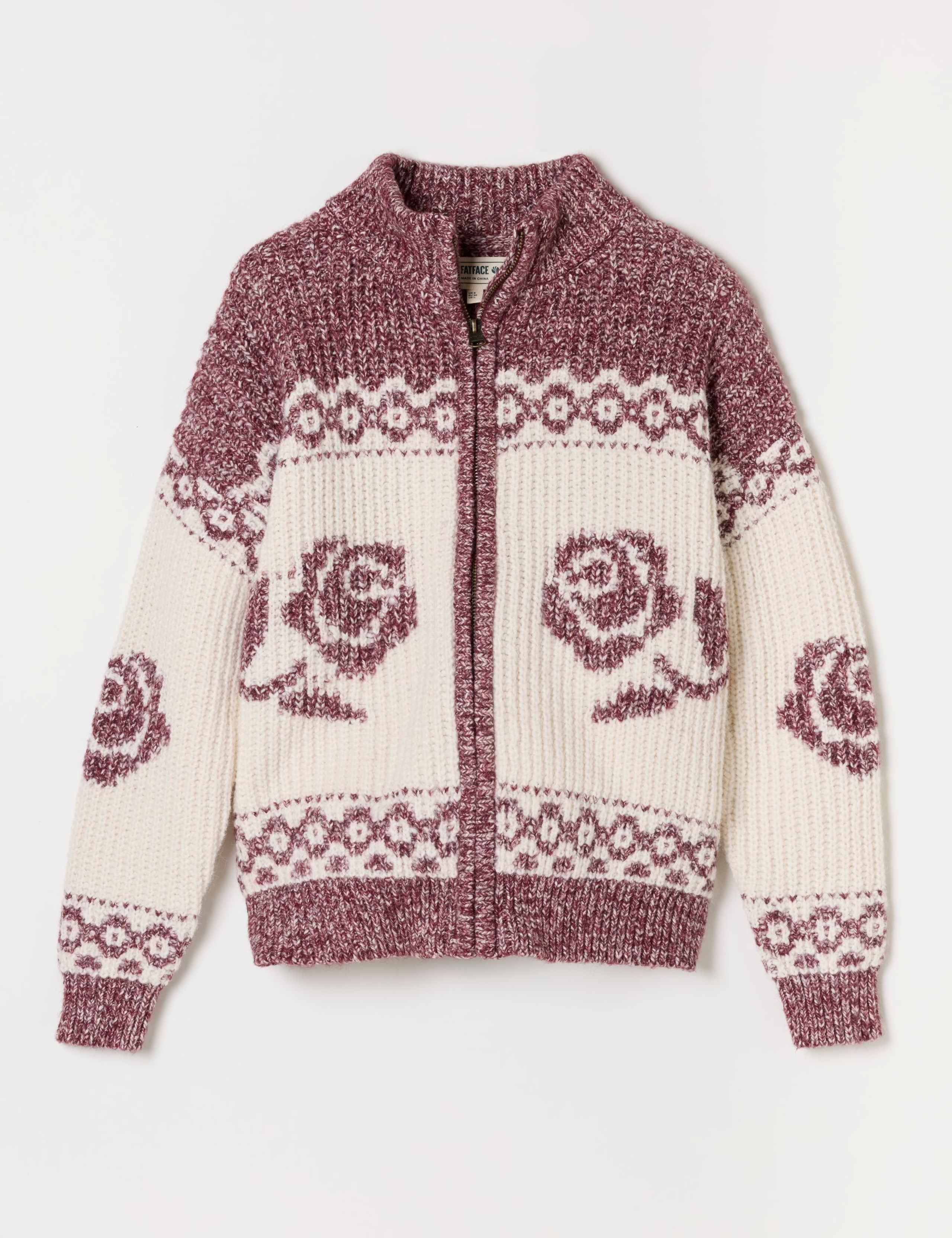 Cotton Blend Floral Cardigan 2 of 6
