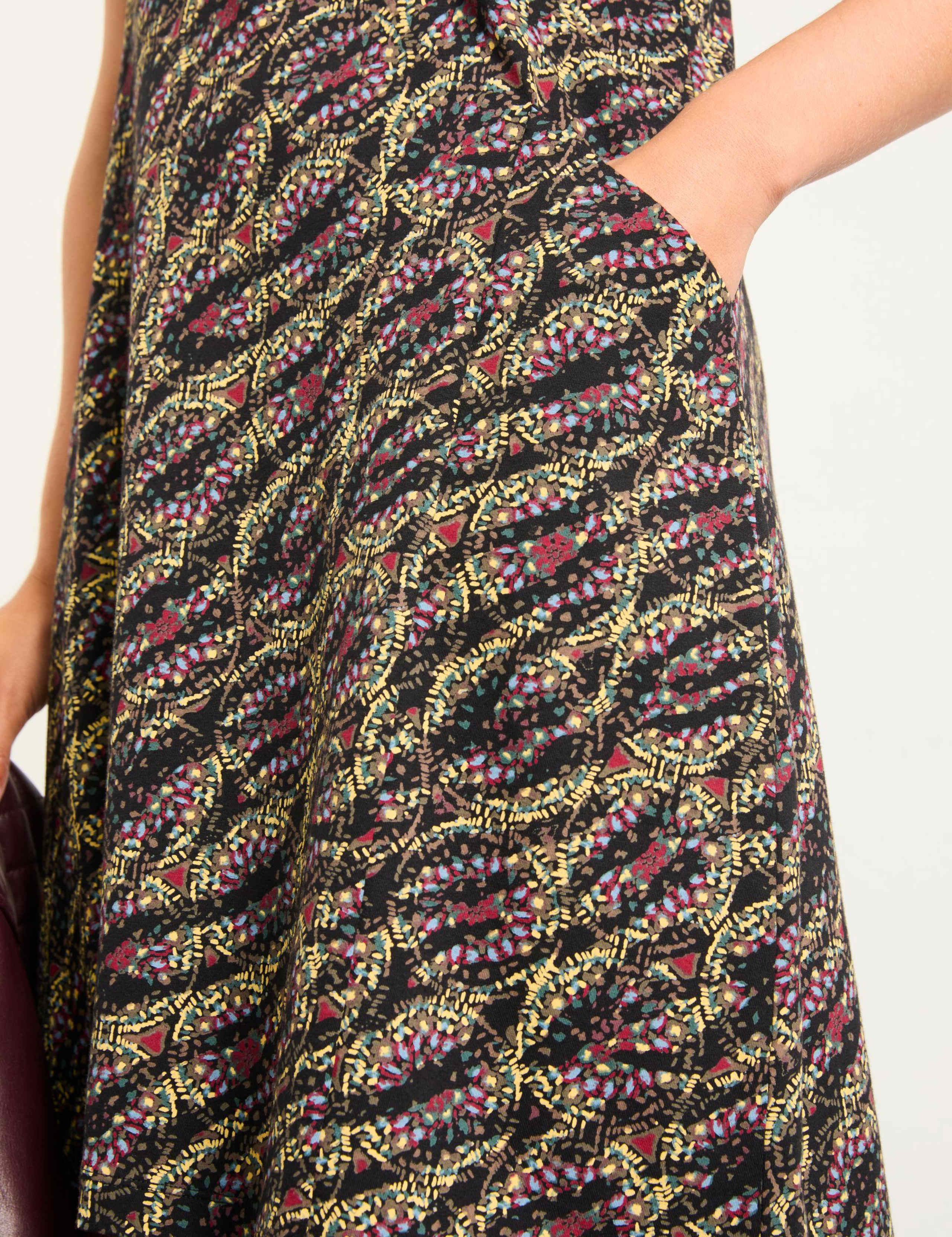 Cotton Rich Printed Mini Shift Dress 5 of 5