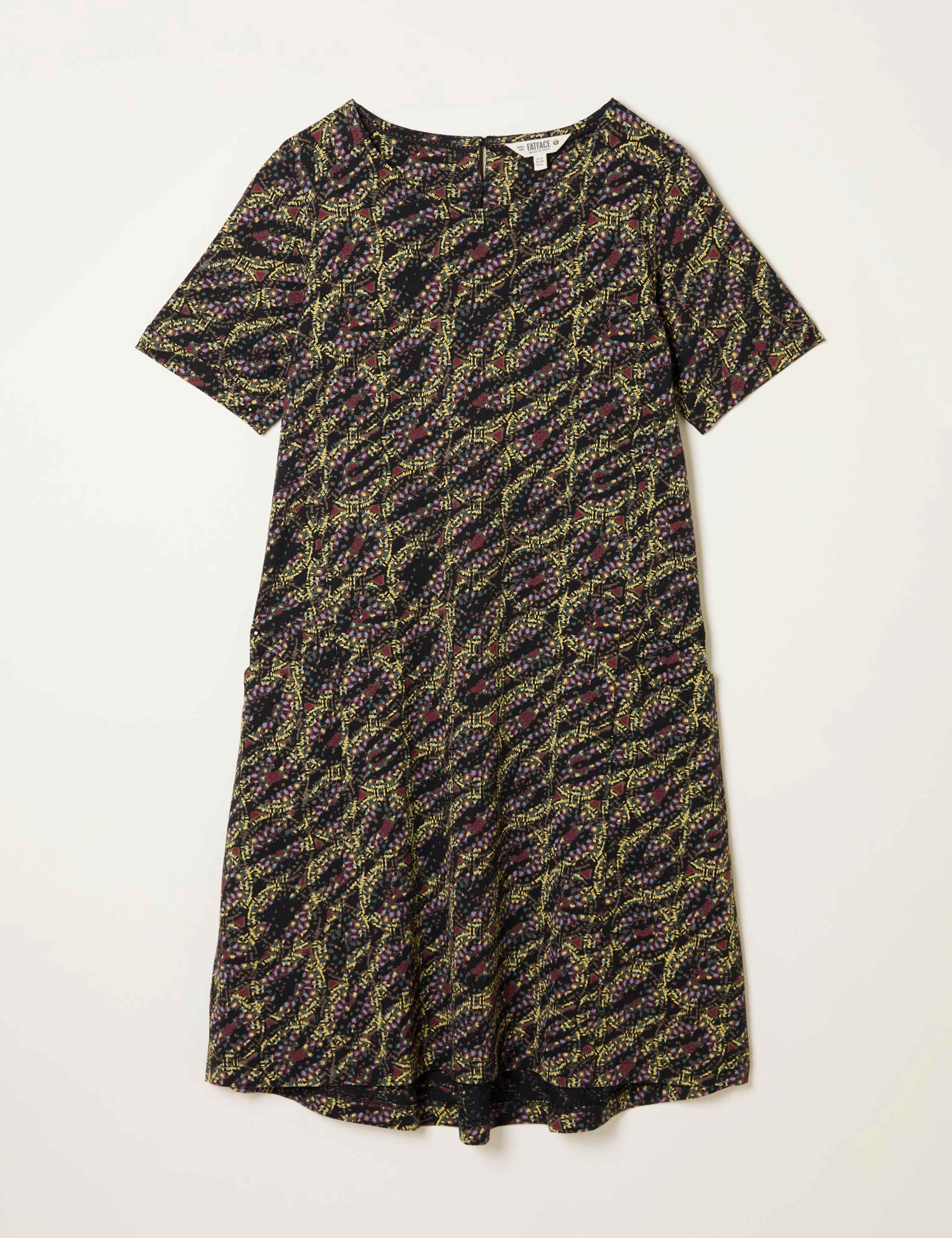 Cotton Rich Printed Mini Shift Dress 2 of 5