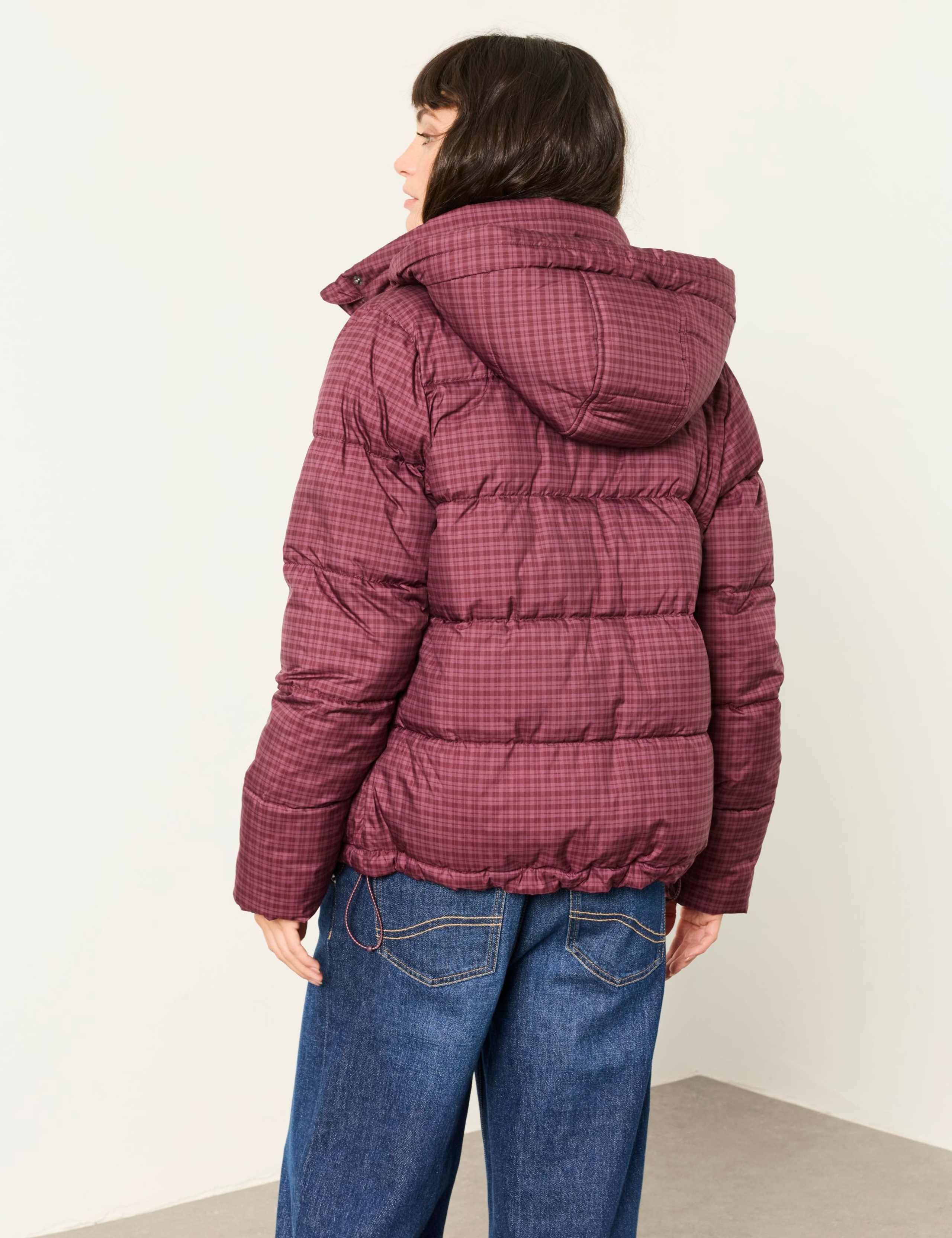 Checked Hooded Puffer Jacket 4 of 6
