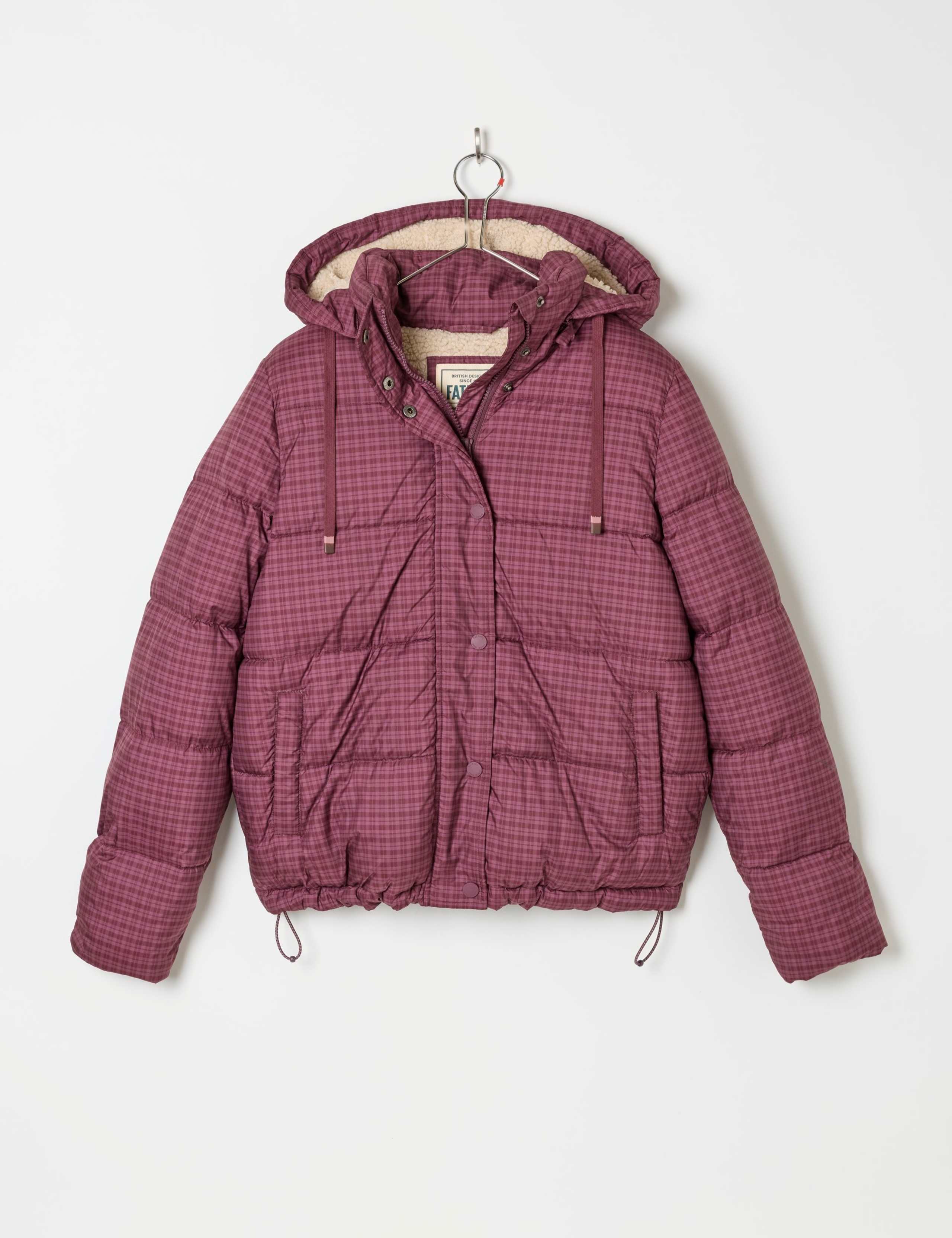 Checked Hooded Puffer Jacket 2 of 6