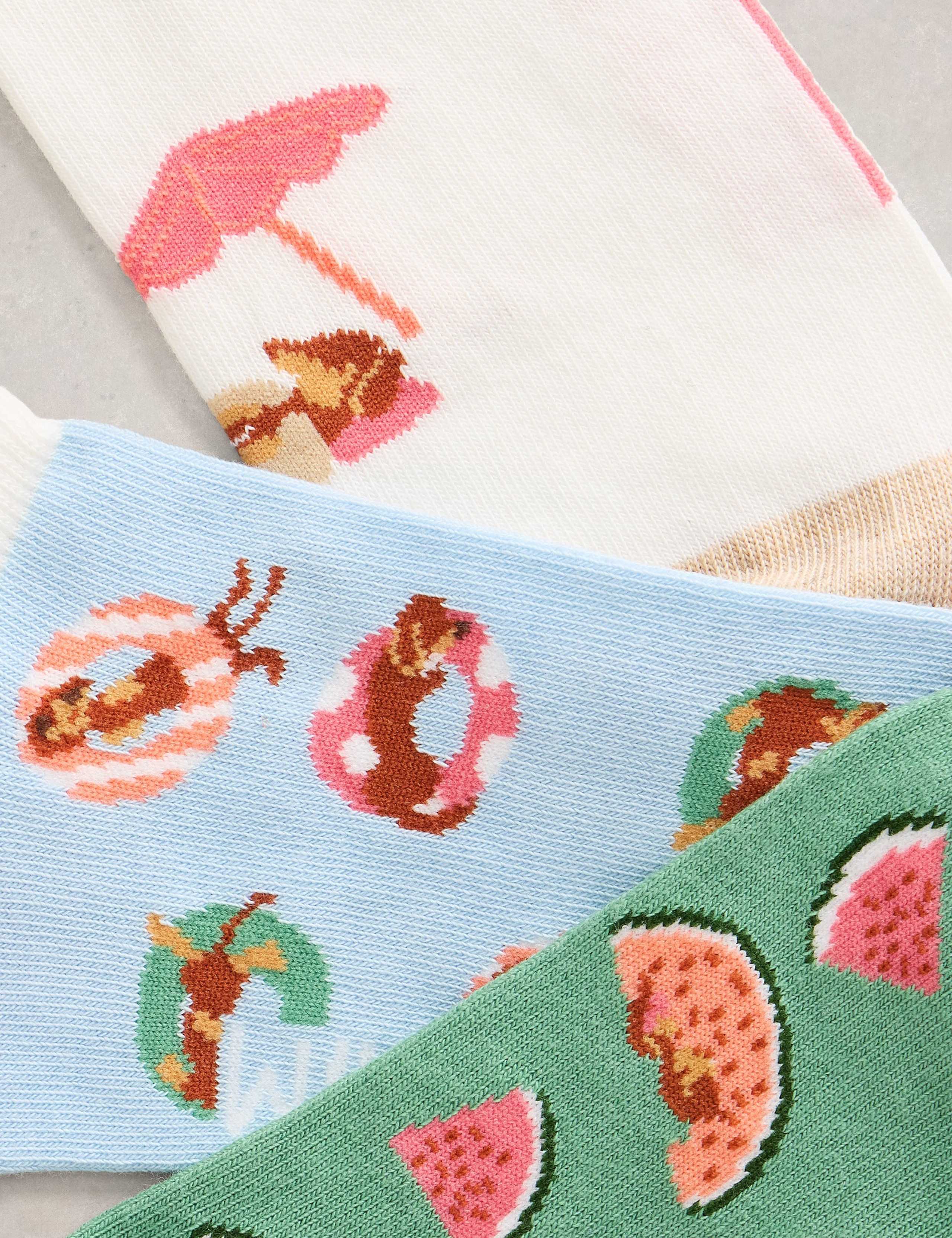 3 Pack Cotton Rich Summer Trainer Socks 2 of 2