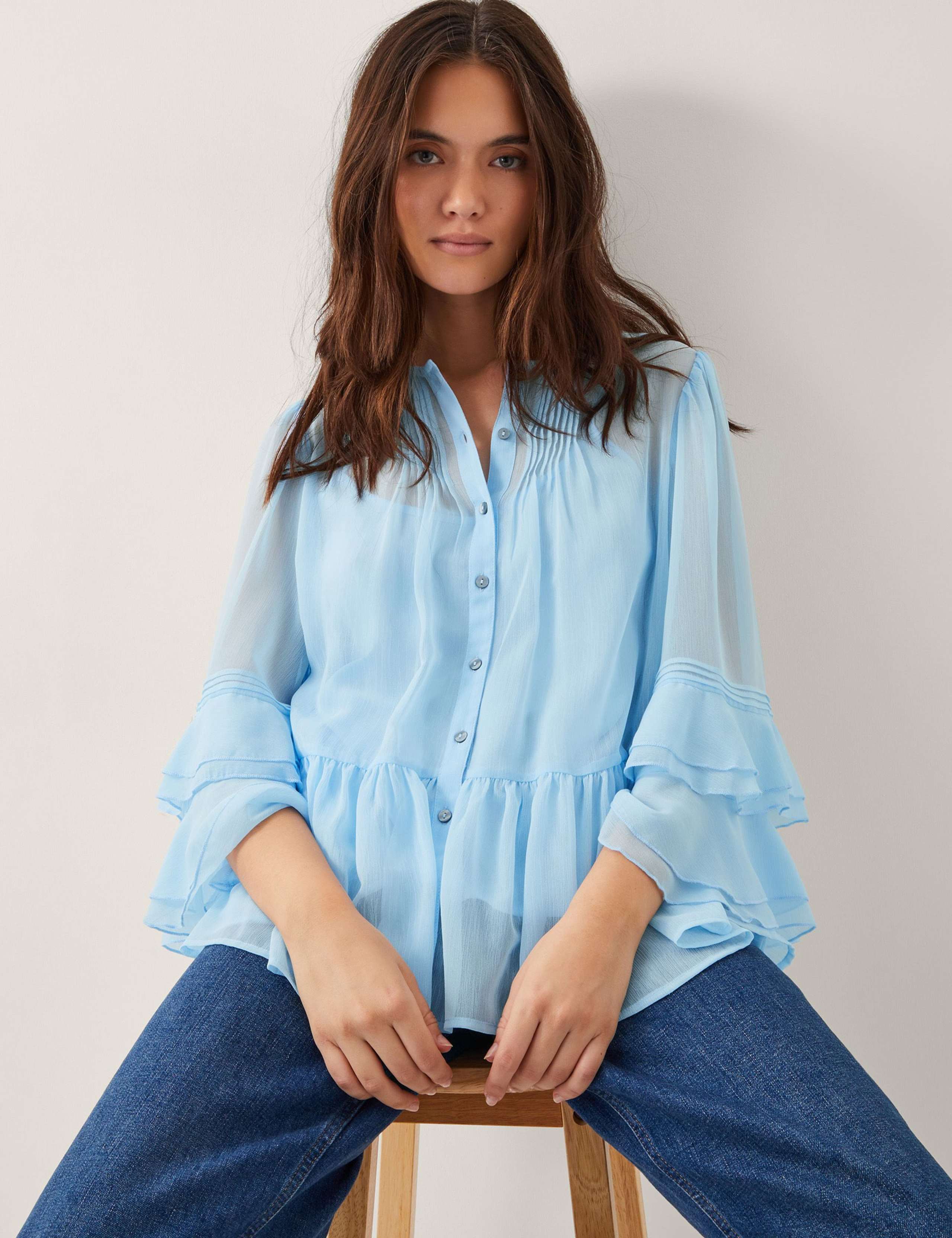 Pleated Frill Detail Blouse 2 of 4