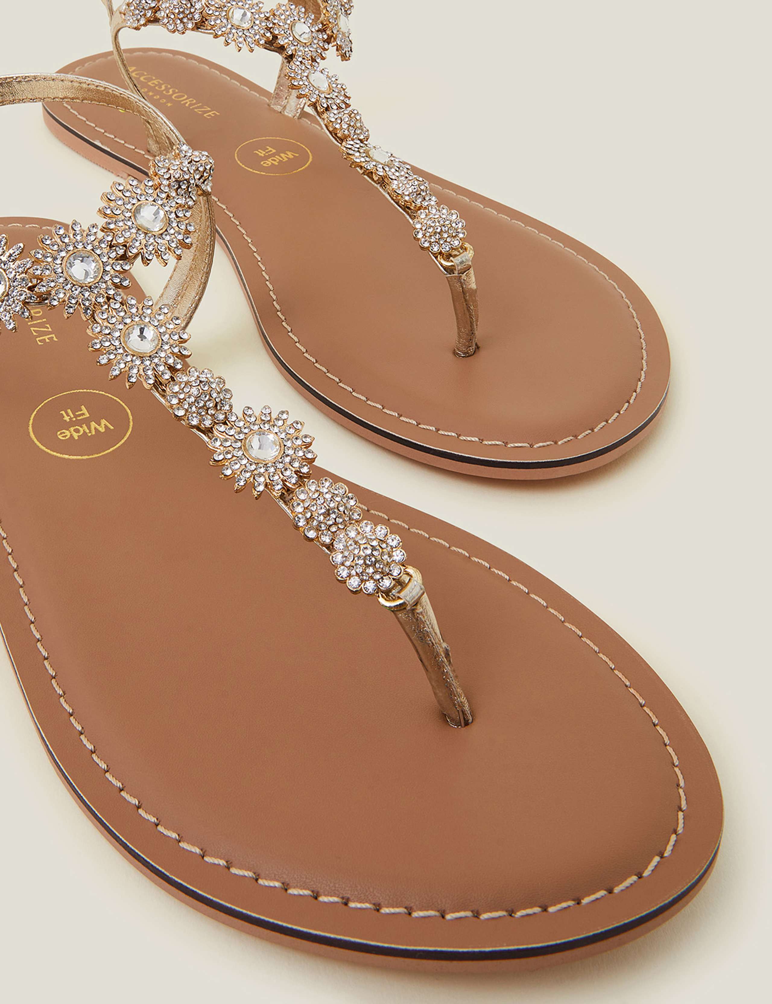 Wide Fit Sparkly Sandals 3 of 3