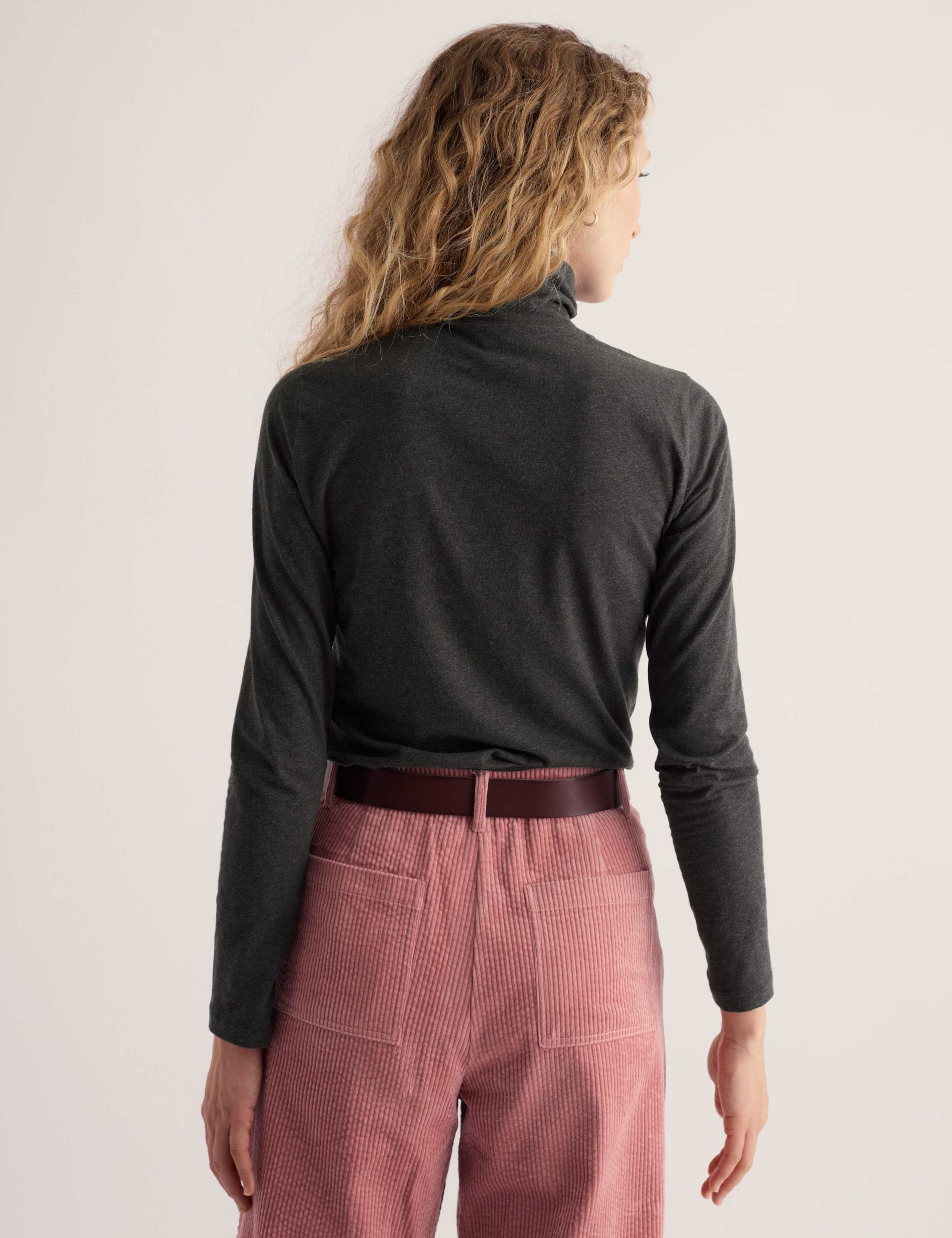 Cotton Rich Roll Neck Top 4 of 4