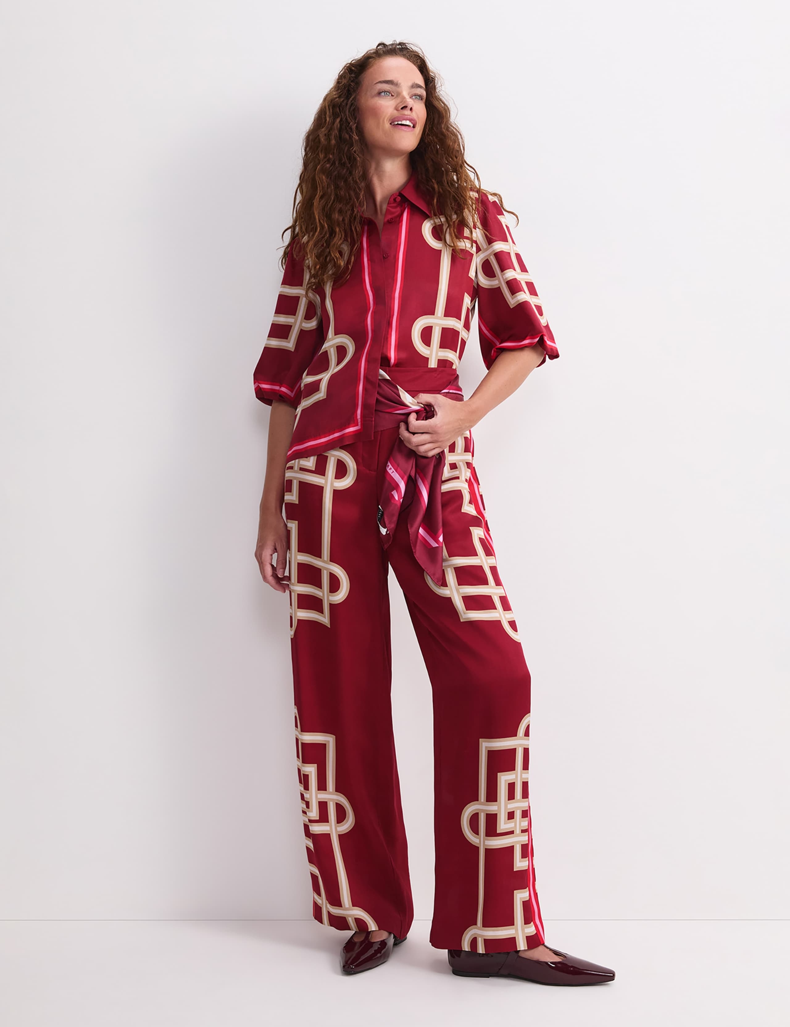 Satin Printed Trousers 3 of 7