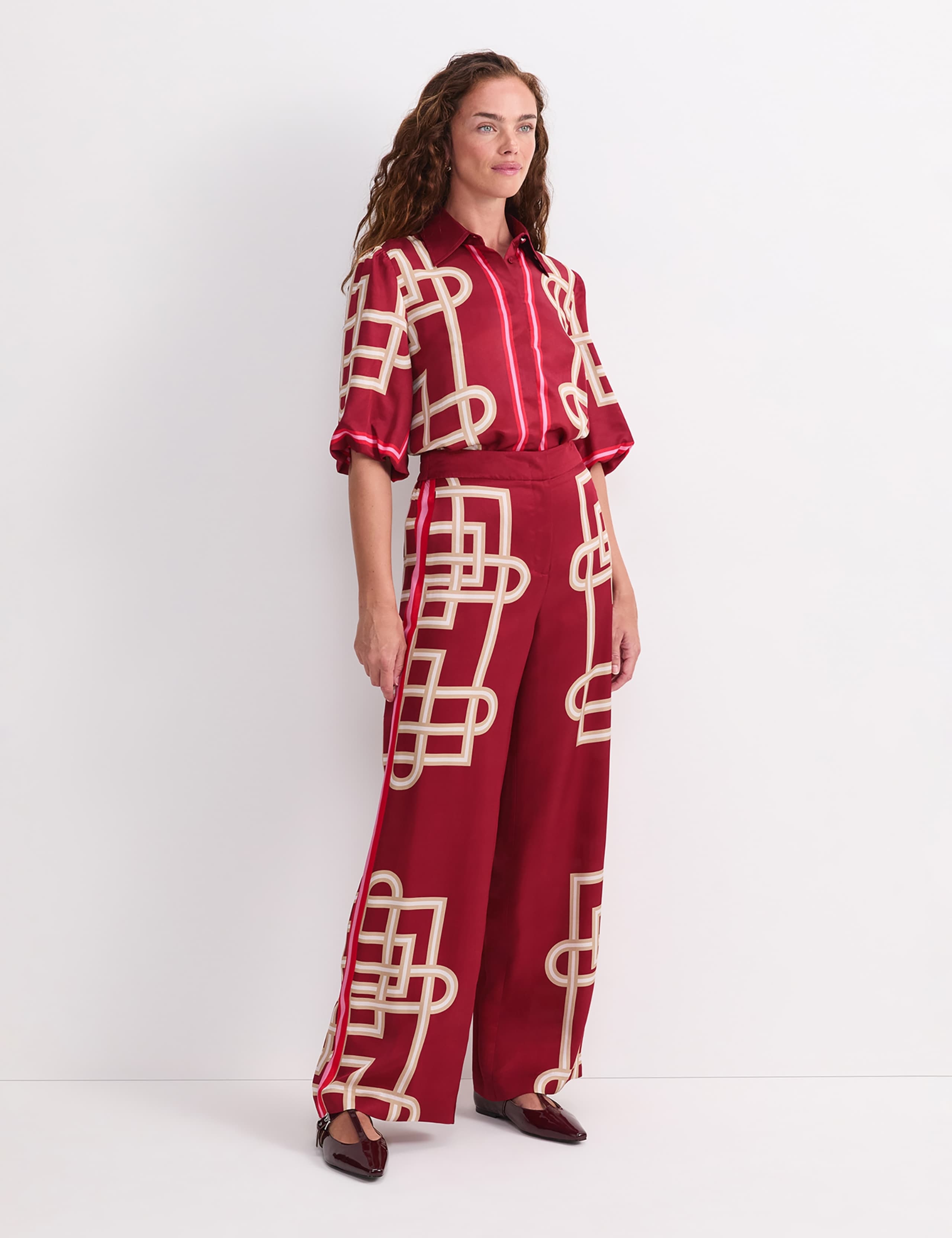 Satin Printed Trousers 4 of 7