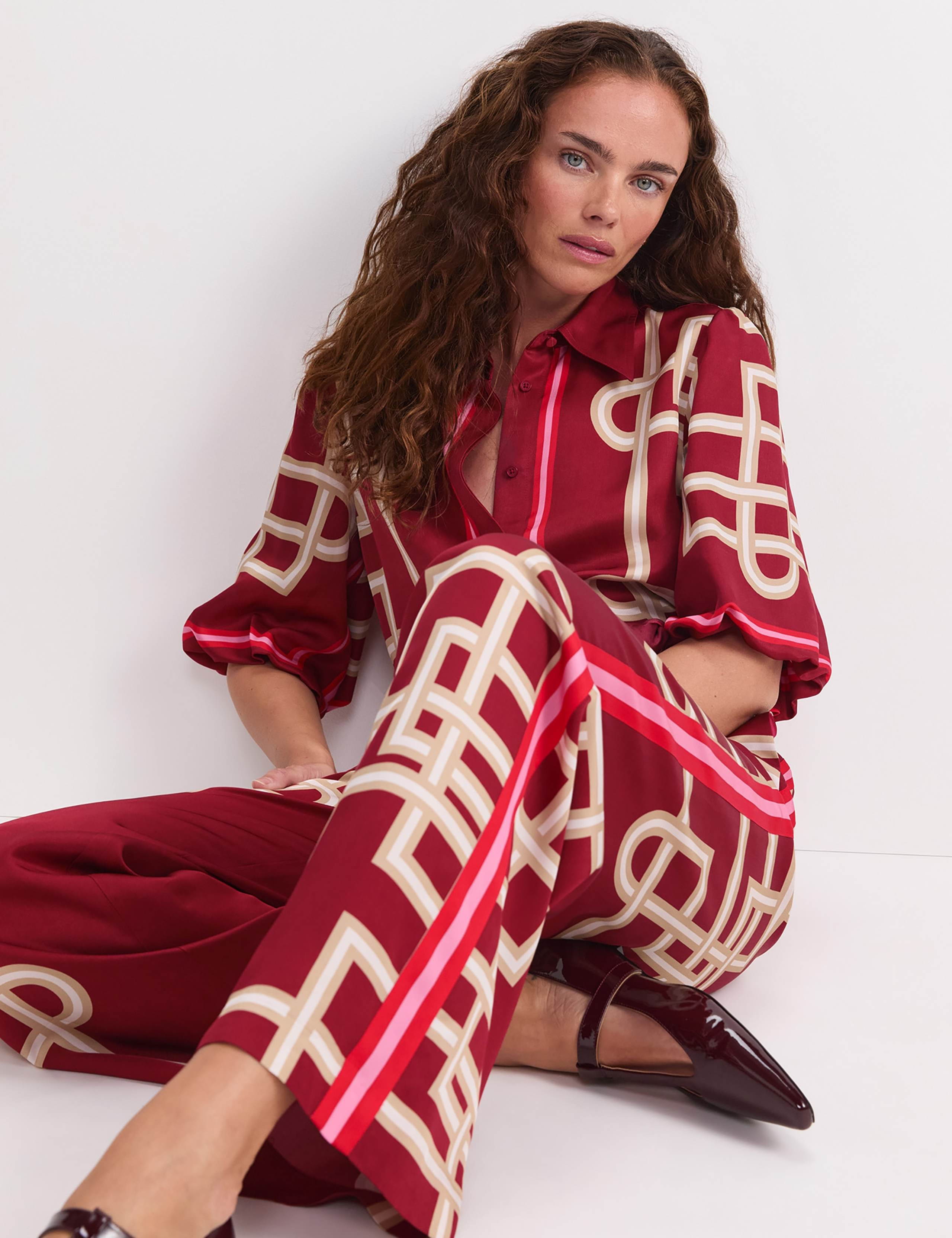 Satin Printed Trousers 6 of 7