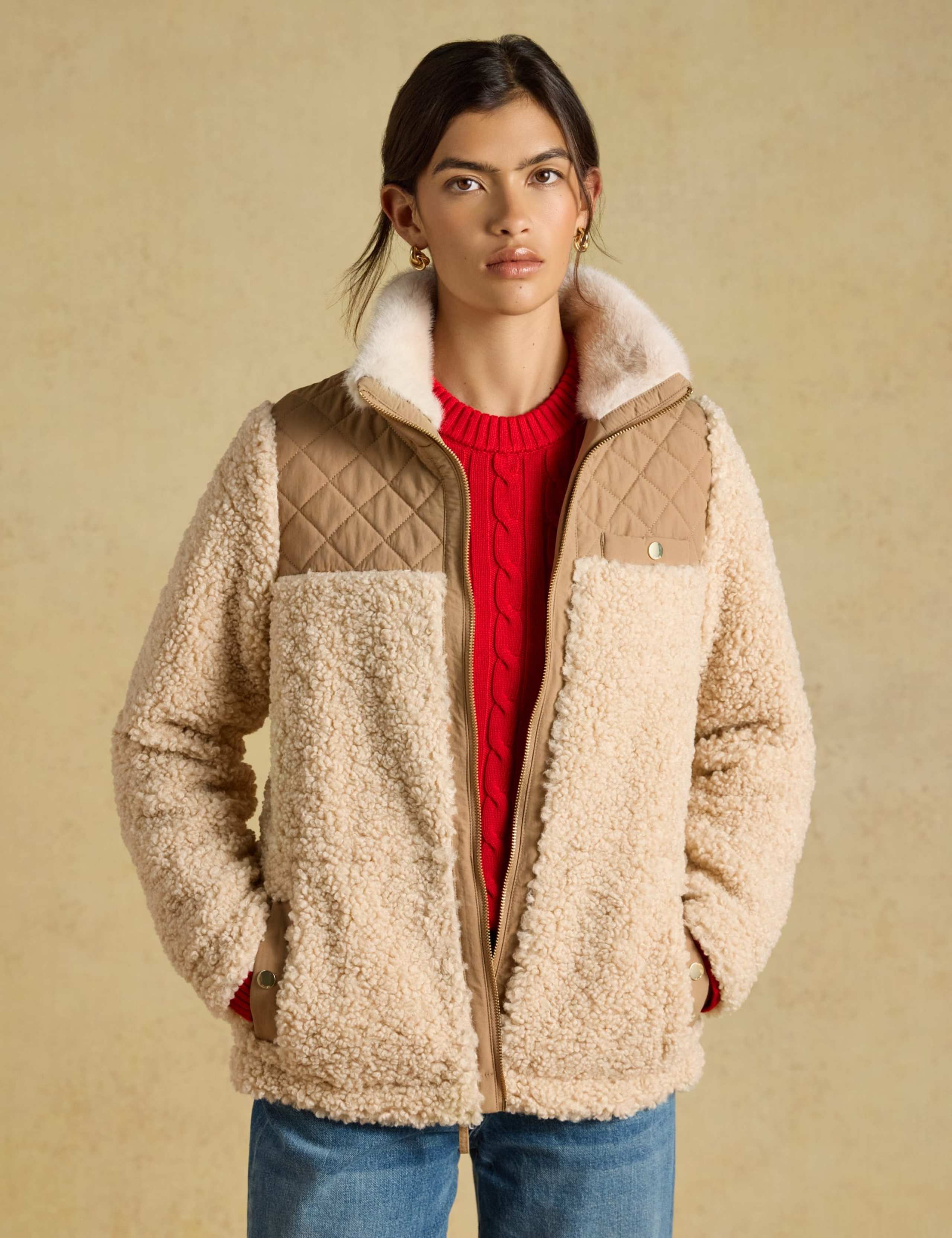Borg Quilted Collared Jacket 4 of 10