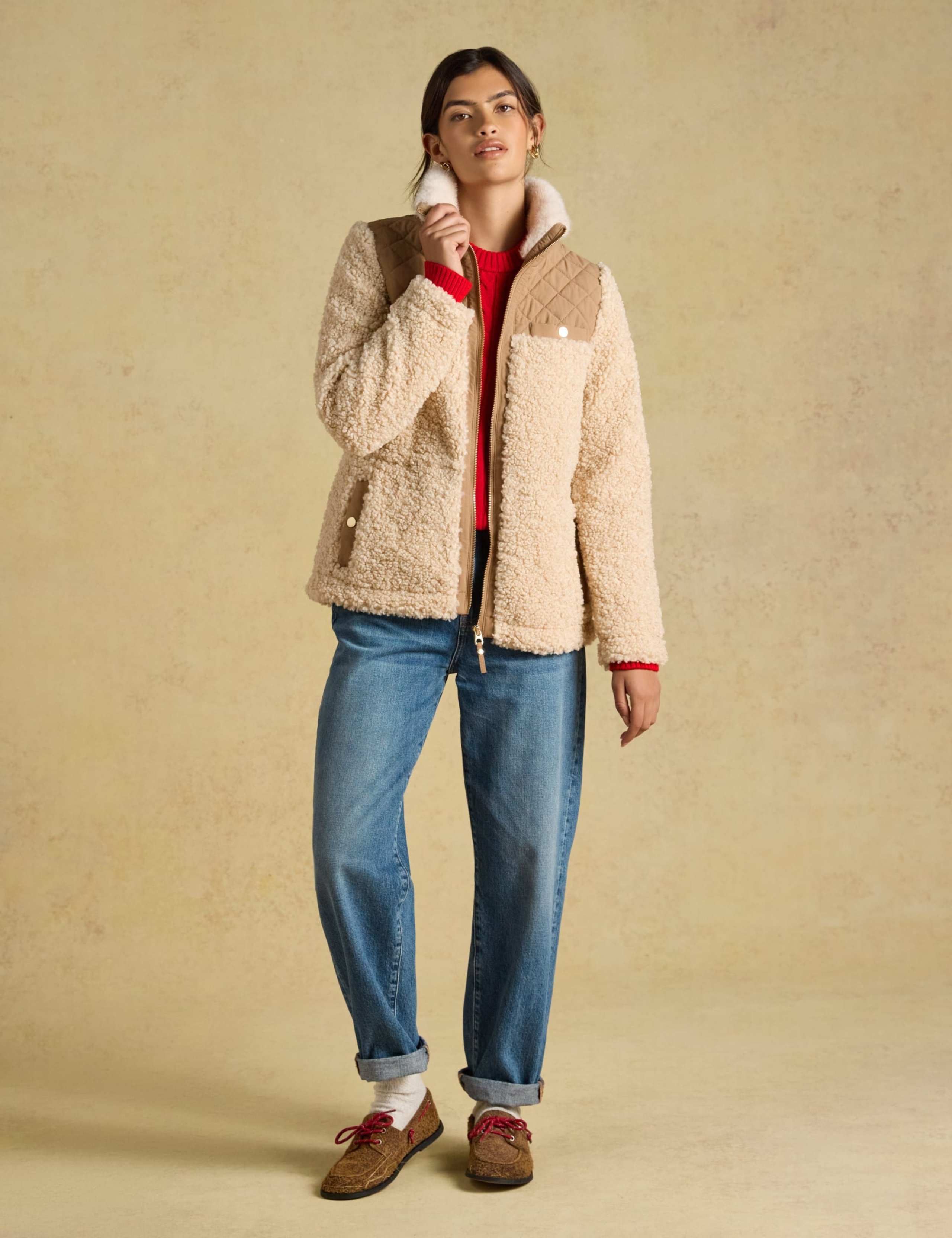 Borg Quilted Collared Jacket 6 of 10