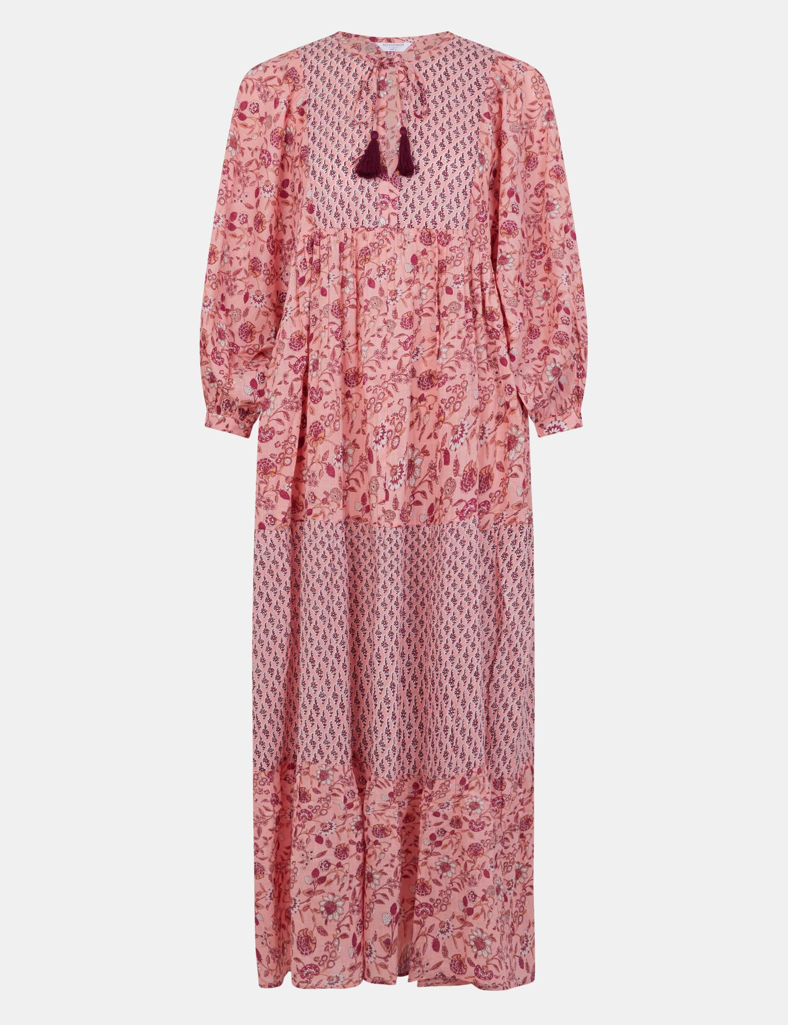 Pure Cotton Printed V-Neck Maxi Beach Dress 2 of 5