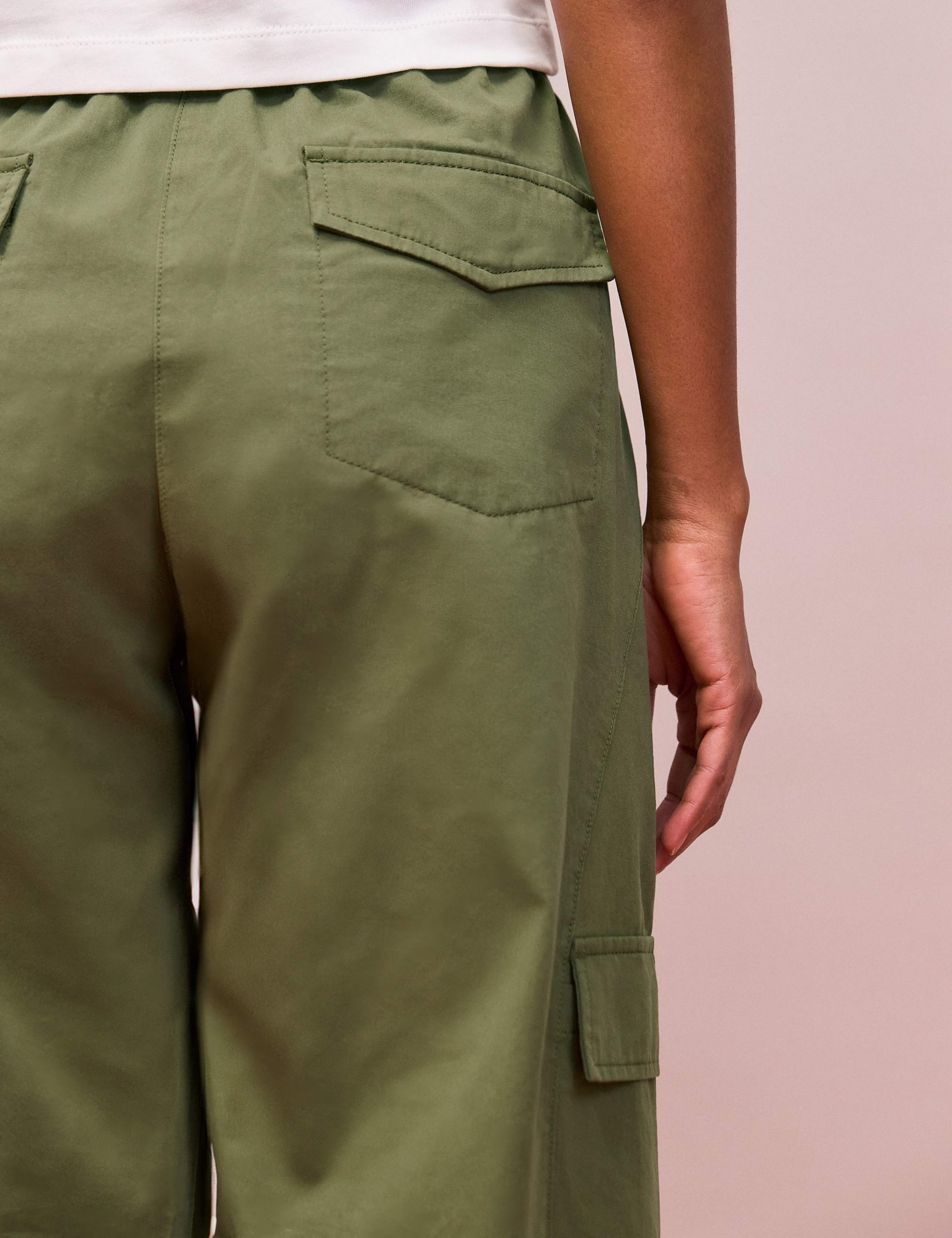 Pure Cotton Cargo Straight Leg Trousers 5 of 6