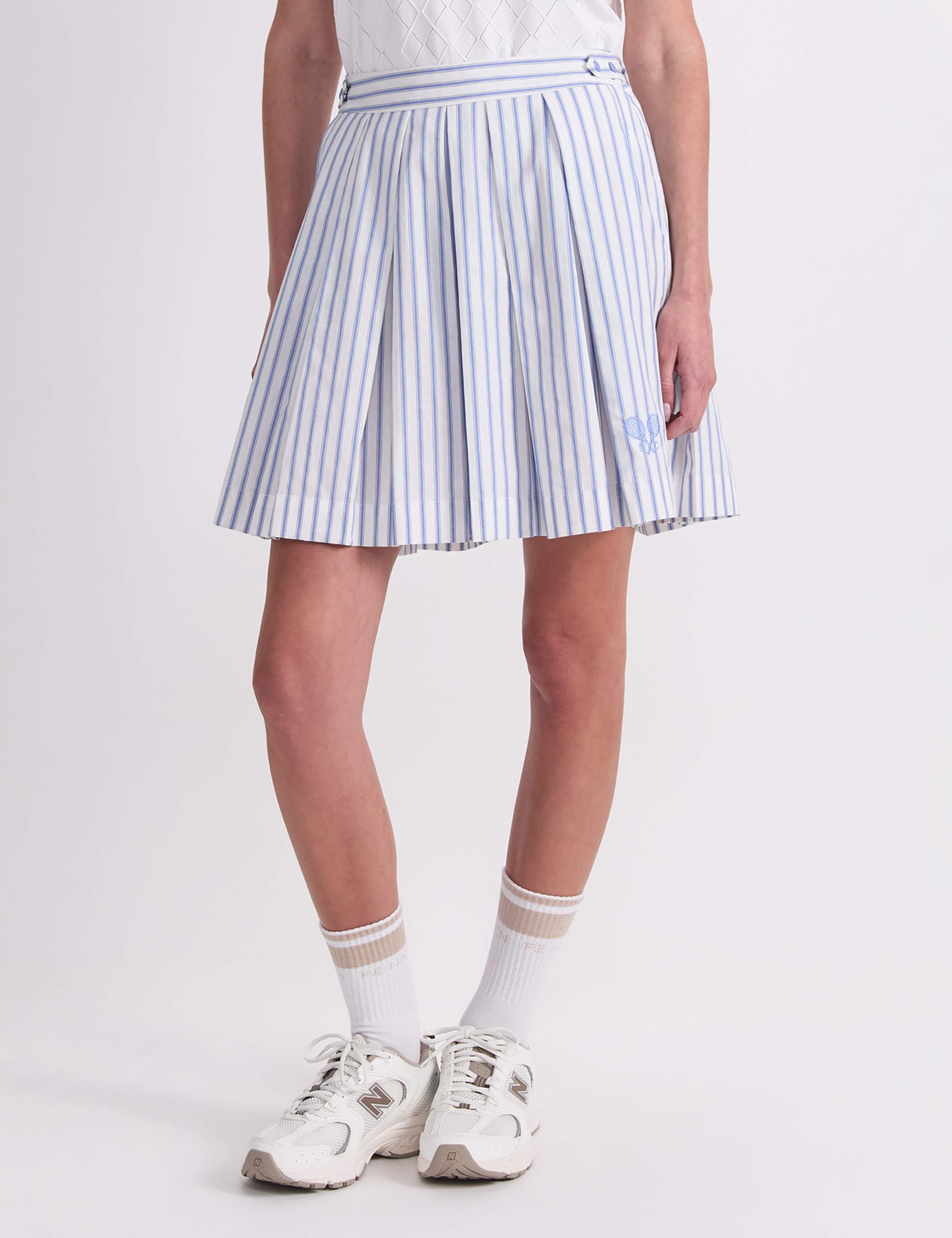 Pure Cotton Striped Mini Skirt 1 of 7