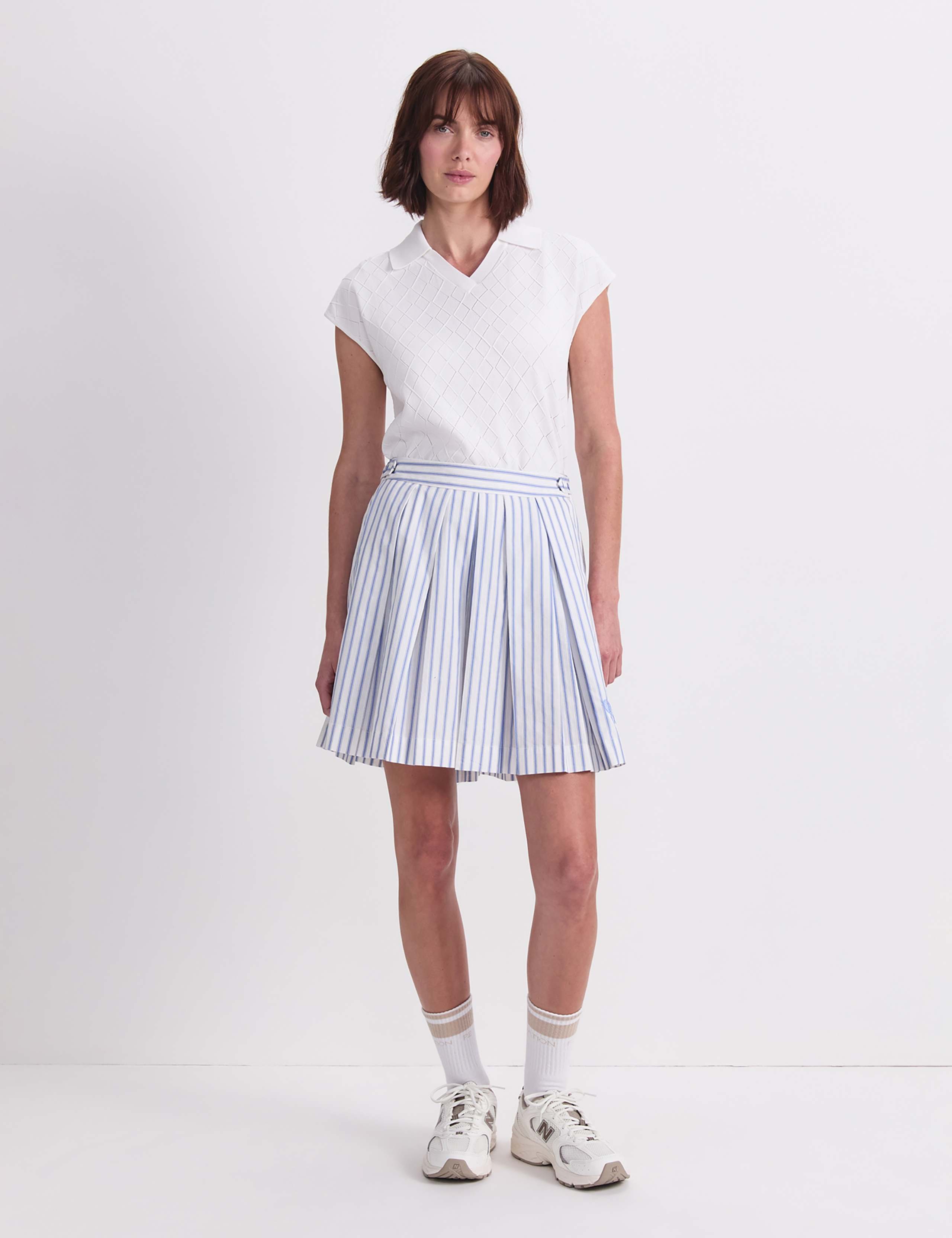 Pure Cotton Striped Mini Skirt 2 of 7