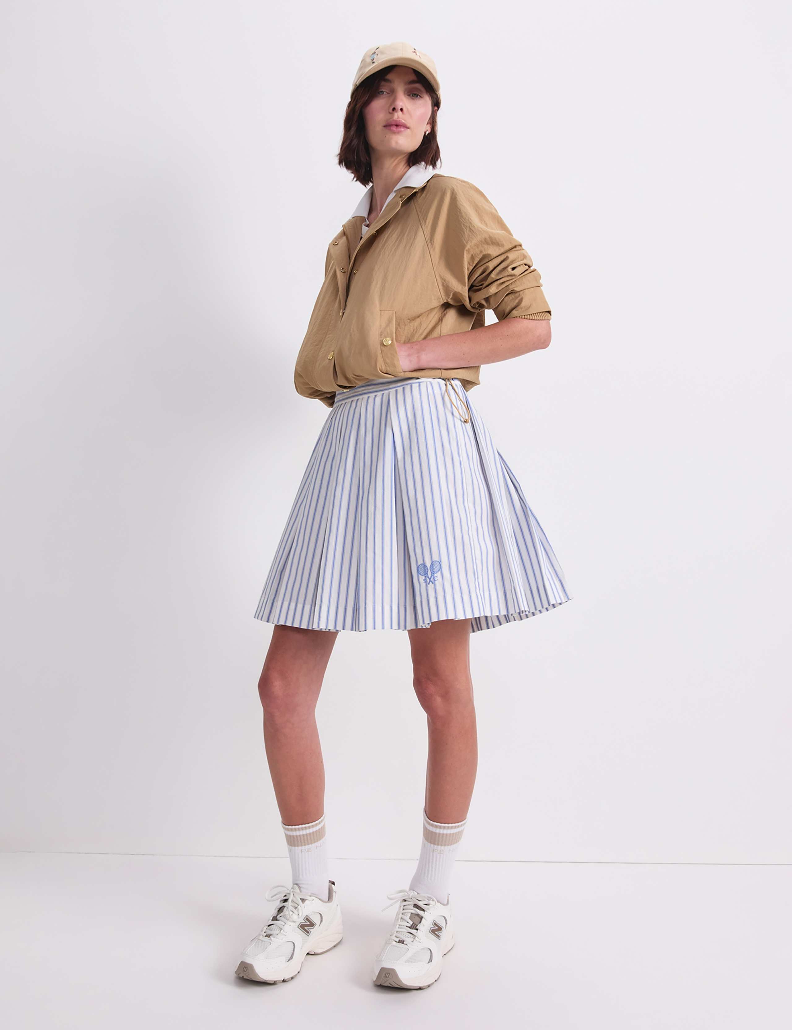 Pure Cotton Striped Mini Skirt 3 of 7