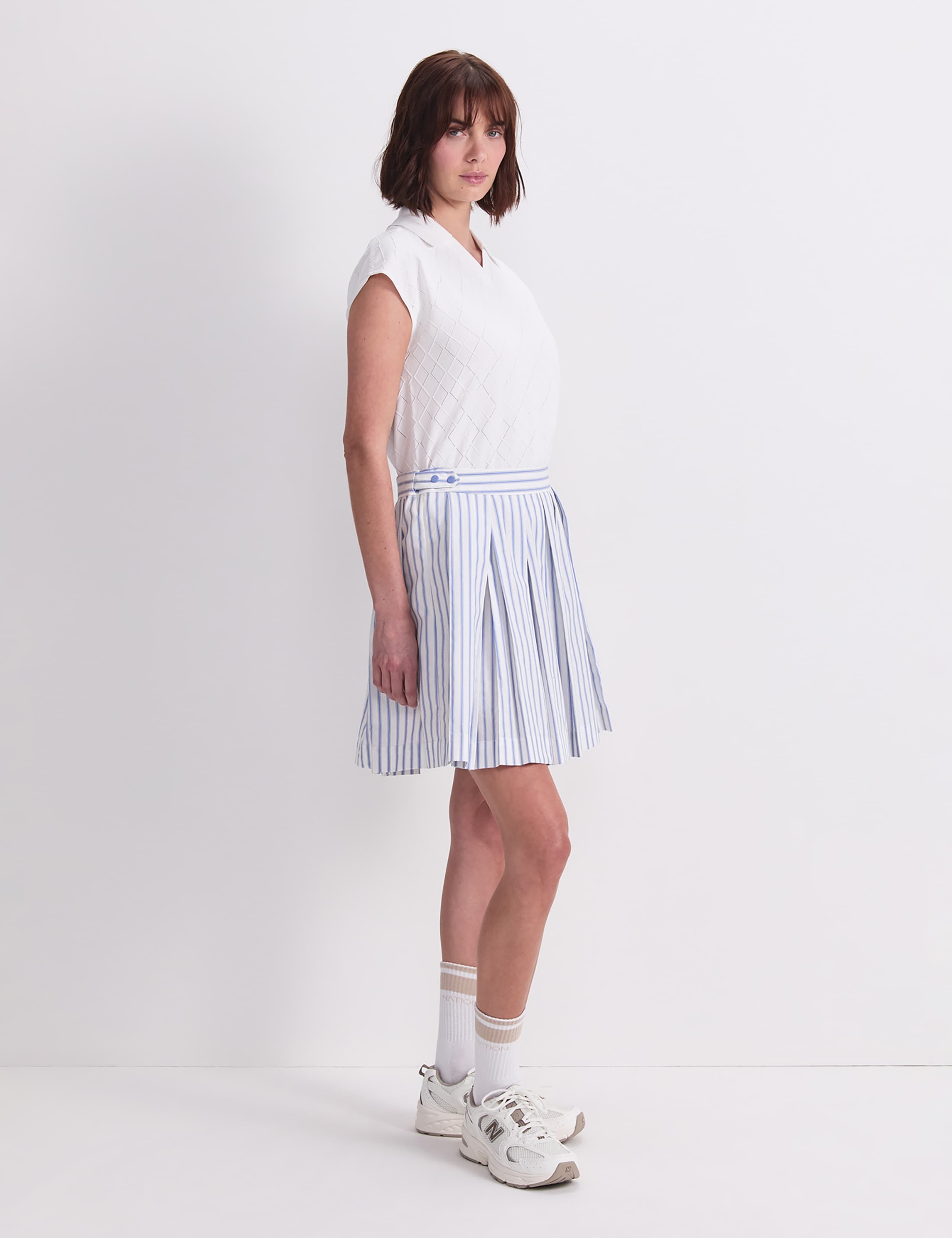 Pure Cotton Striped Mini Skirt 4 of 7