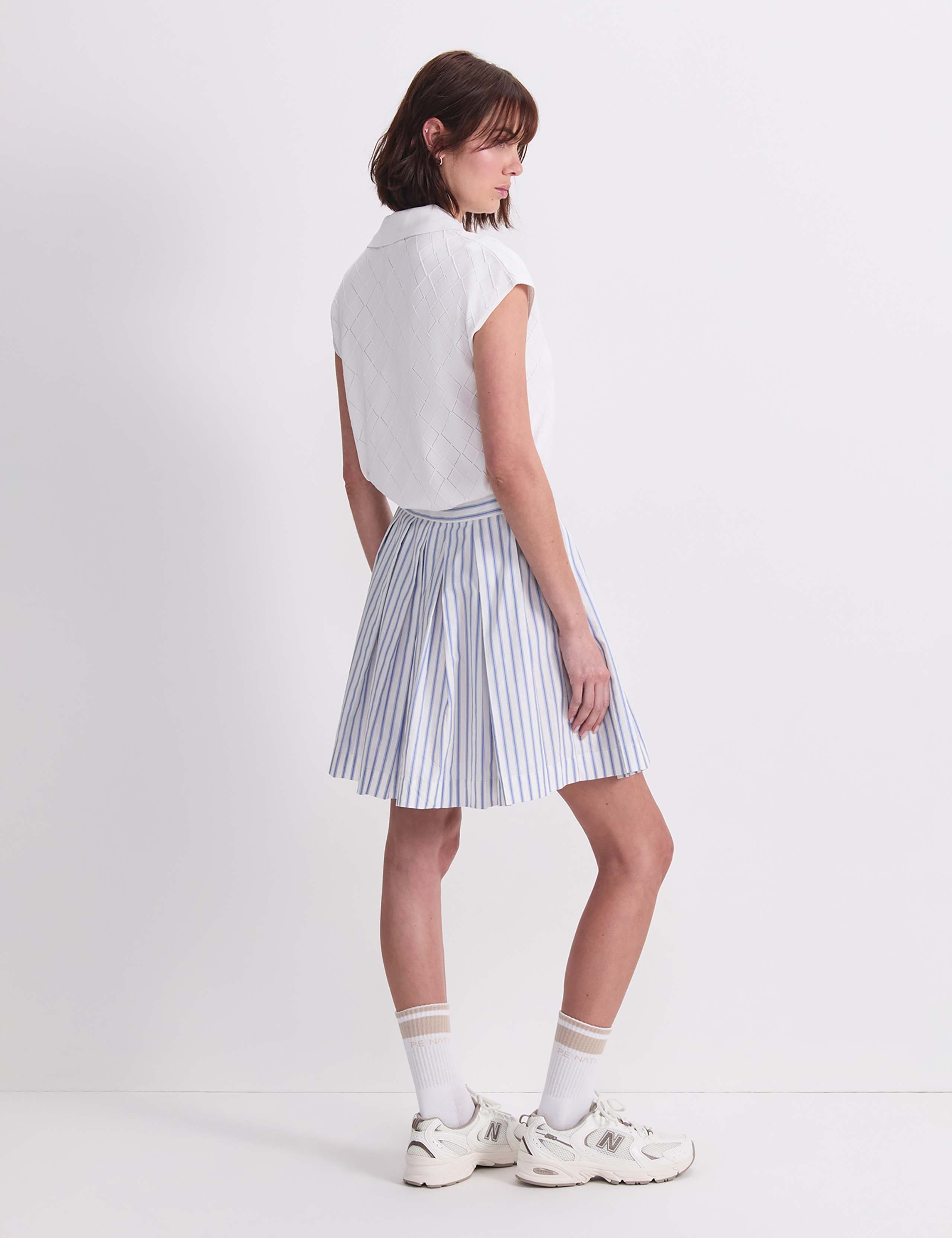 Pure Cotton Striped Mini Skirt 5 of 7