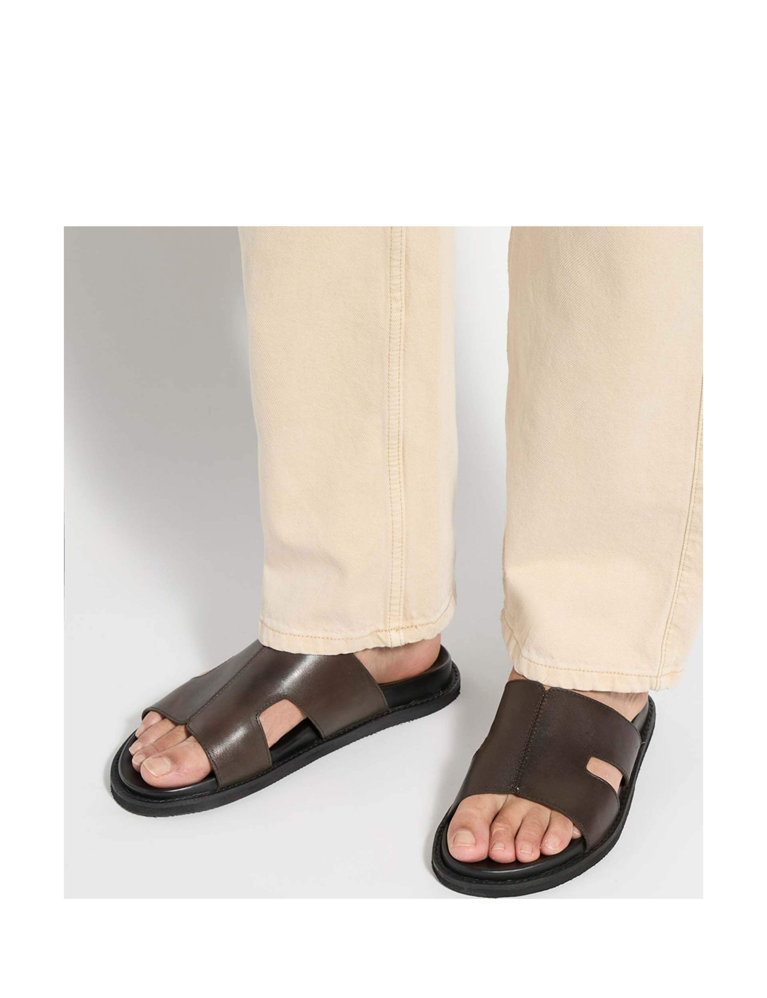 Leather Cut Out Sandals 6 of 6